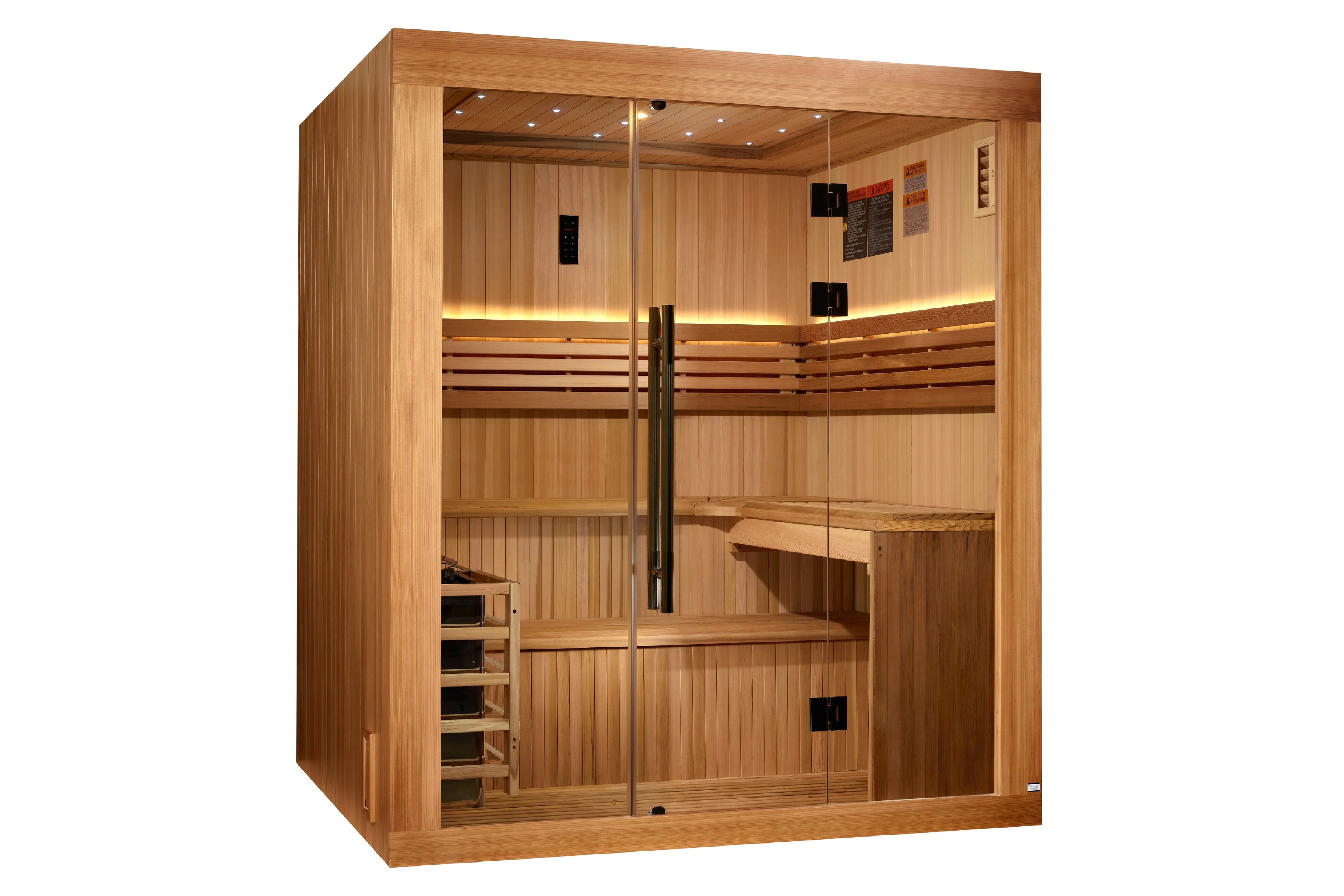 Golden Designs Osla Edition 6-Person Traditional Sauna (2025 Model) - Premium Home Spa for Relaxation & Detox - Perfect for Home Gym, Basement or Backyard Wellness Retreat
