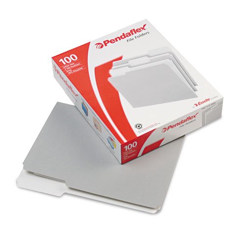 Pendaflex PFX15213GRA - 5-Tab Color File Folders, Letter Size, Assorted Colors for Office Organization & Document Filing | Perfect for Home, School & Business Use