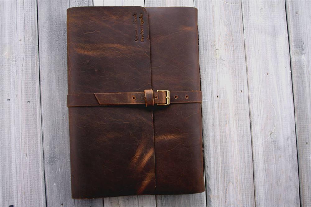 Personalized Leather Sketchbook with Buckle Closure - Handmade Journal for Artists, Writers & Travelers - Perfect for Drawing, Note Taking & Gift Giving