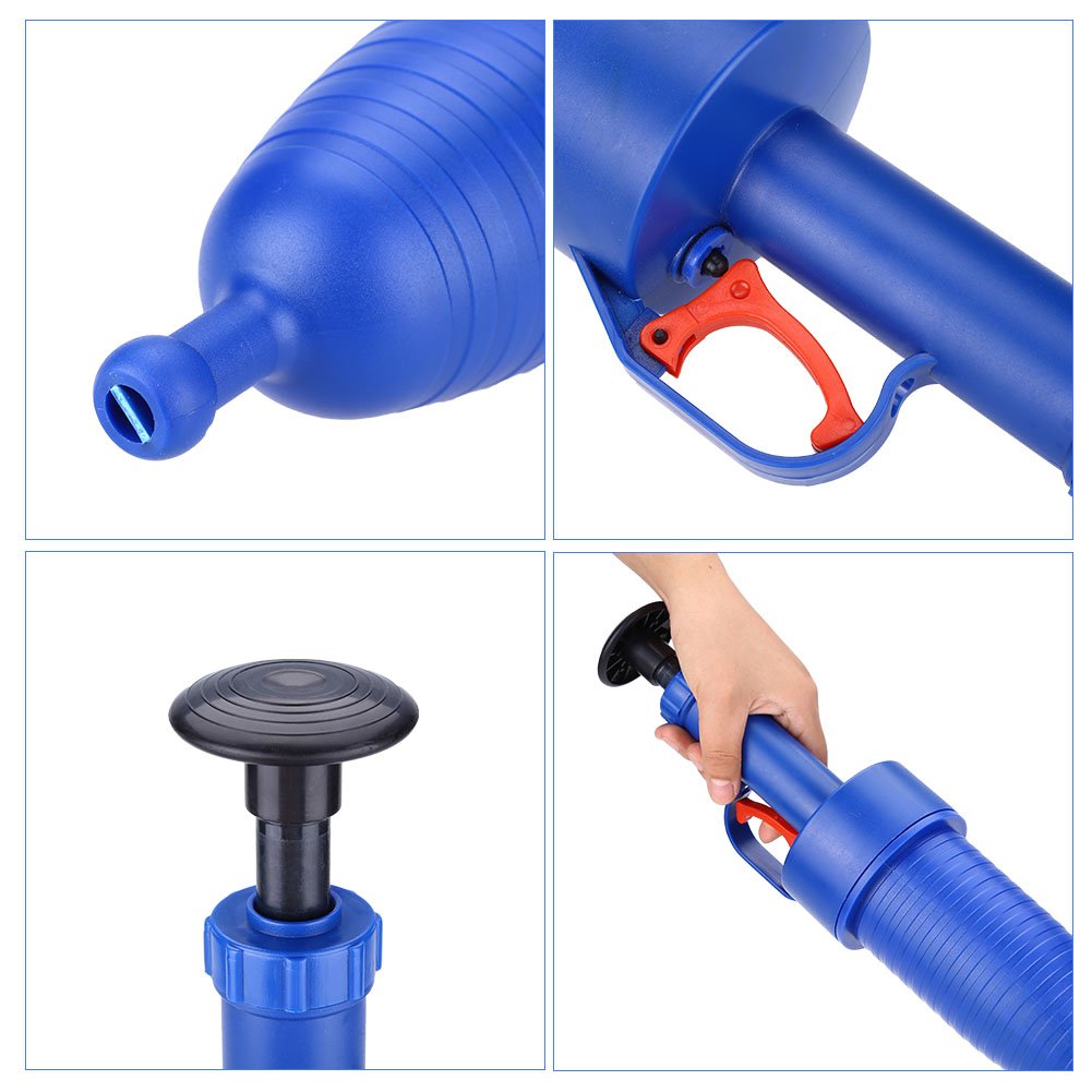Powerful Suction Plunger - Heavy Duty Toilet Clog Remover & Drain Cleaner for Sink, Bathtub, Shower - Unclogs Stubborn Blockages Fast (Home & Commercial Use)