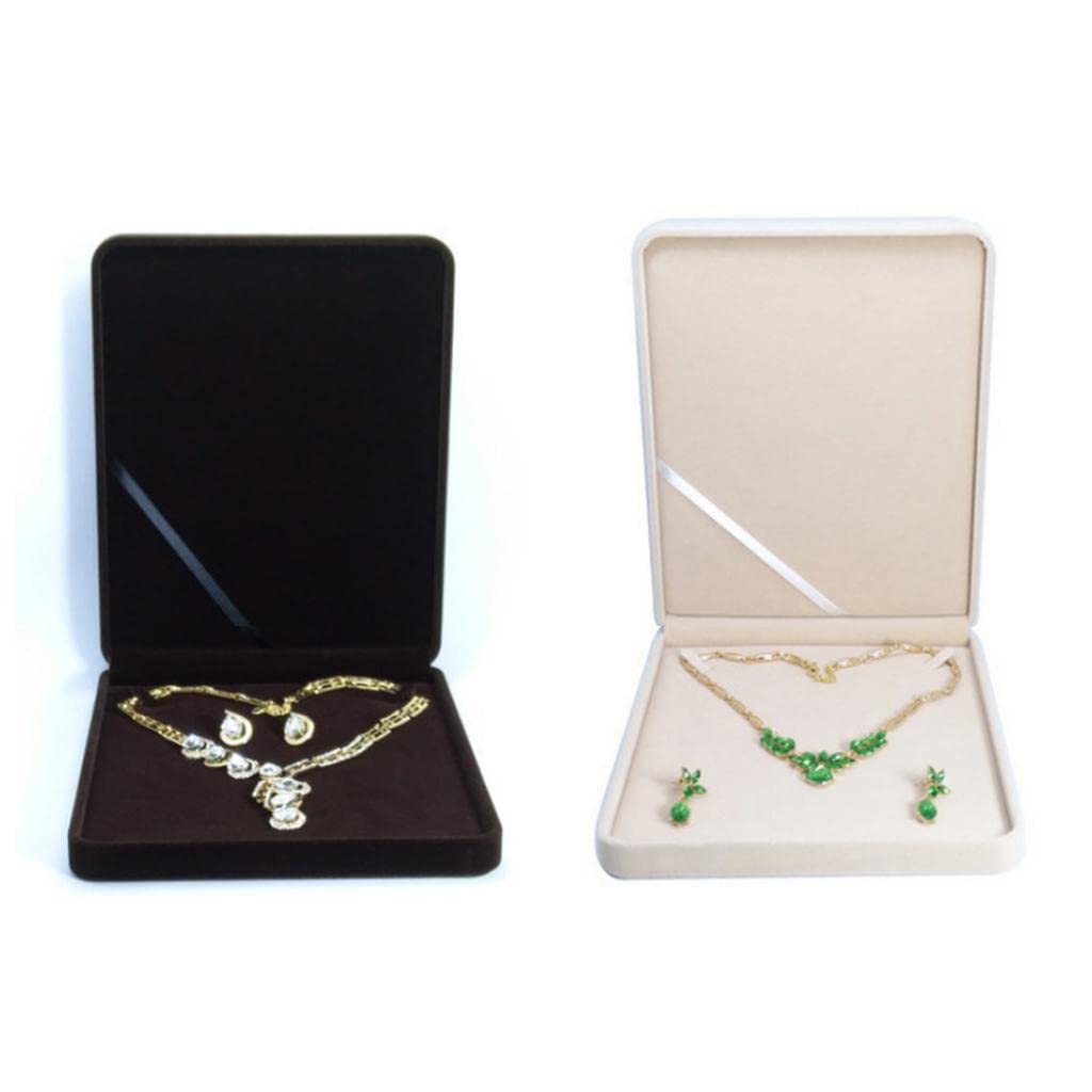 Yiju Velvet Jewelry Box for Women - Elegant Wine Red Gift Box for Necklaces, Rings & Earrings - Perfect for Storage, Travel & Gifting