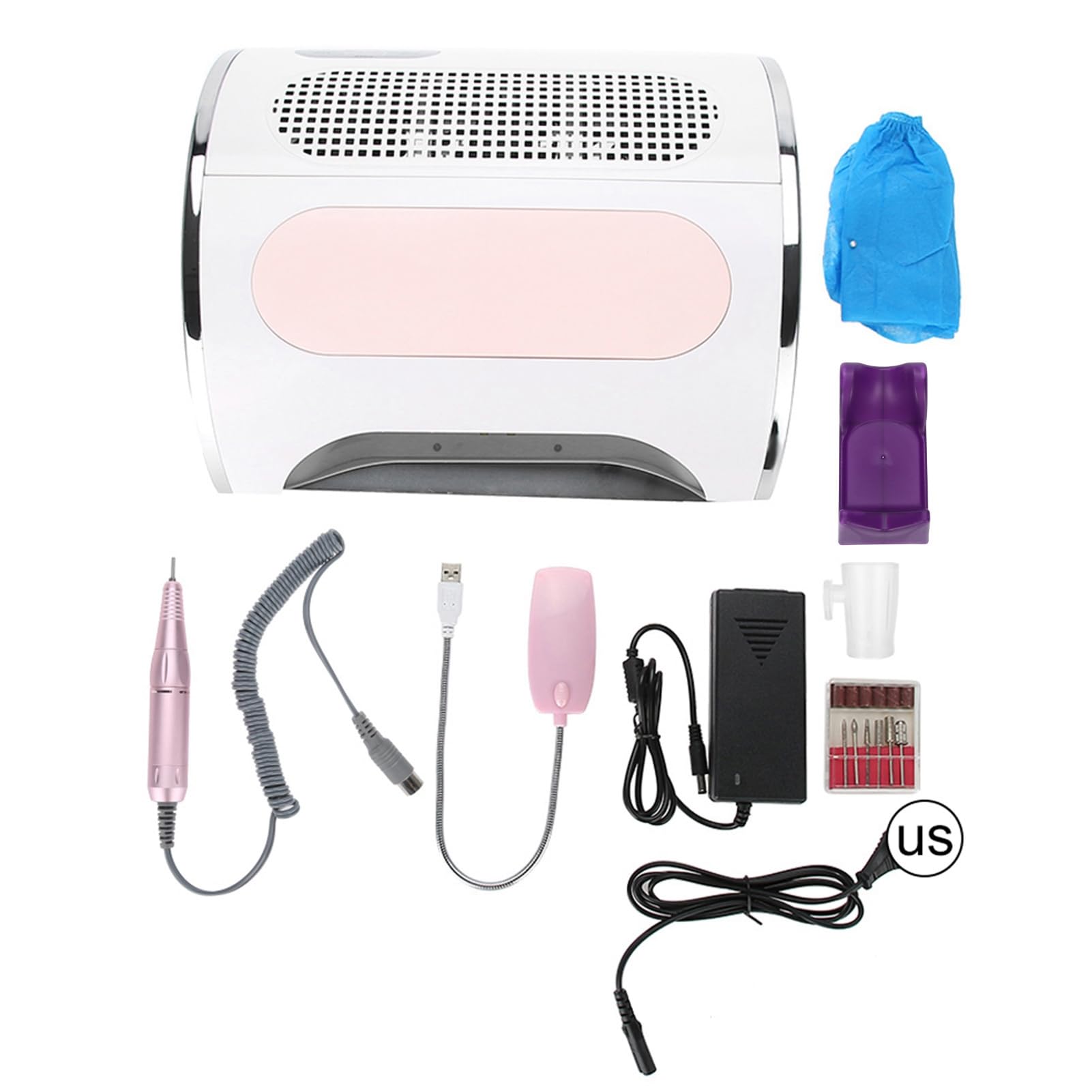Professional Nail Drill Machine with Digital Display - 5-Speed Electric Nail File for Manicure & Pedicure | Portable Nail Art Tool with US Plug | Perfect for Salon, Home & Travel Use
