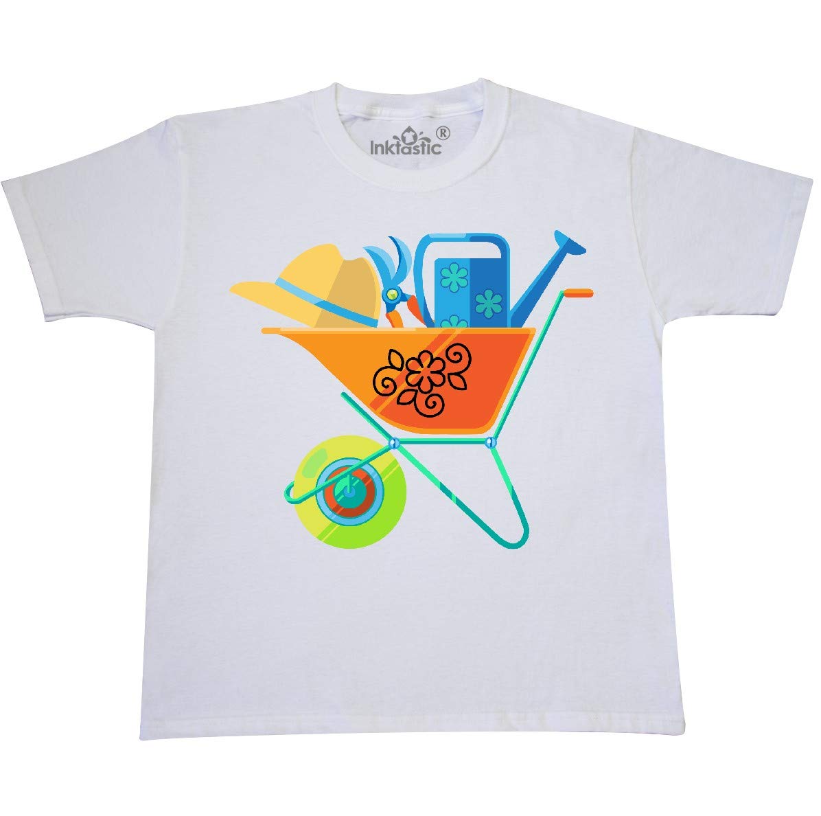 Inktastic Gardening Tools Youth T-Shirt - Perfect Gift for Gardeners, Kids & Plant Lovers - Great for Outdoor Activities, Gardening Events & Casual Wear