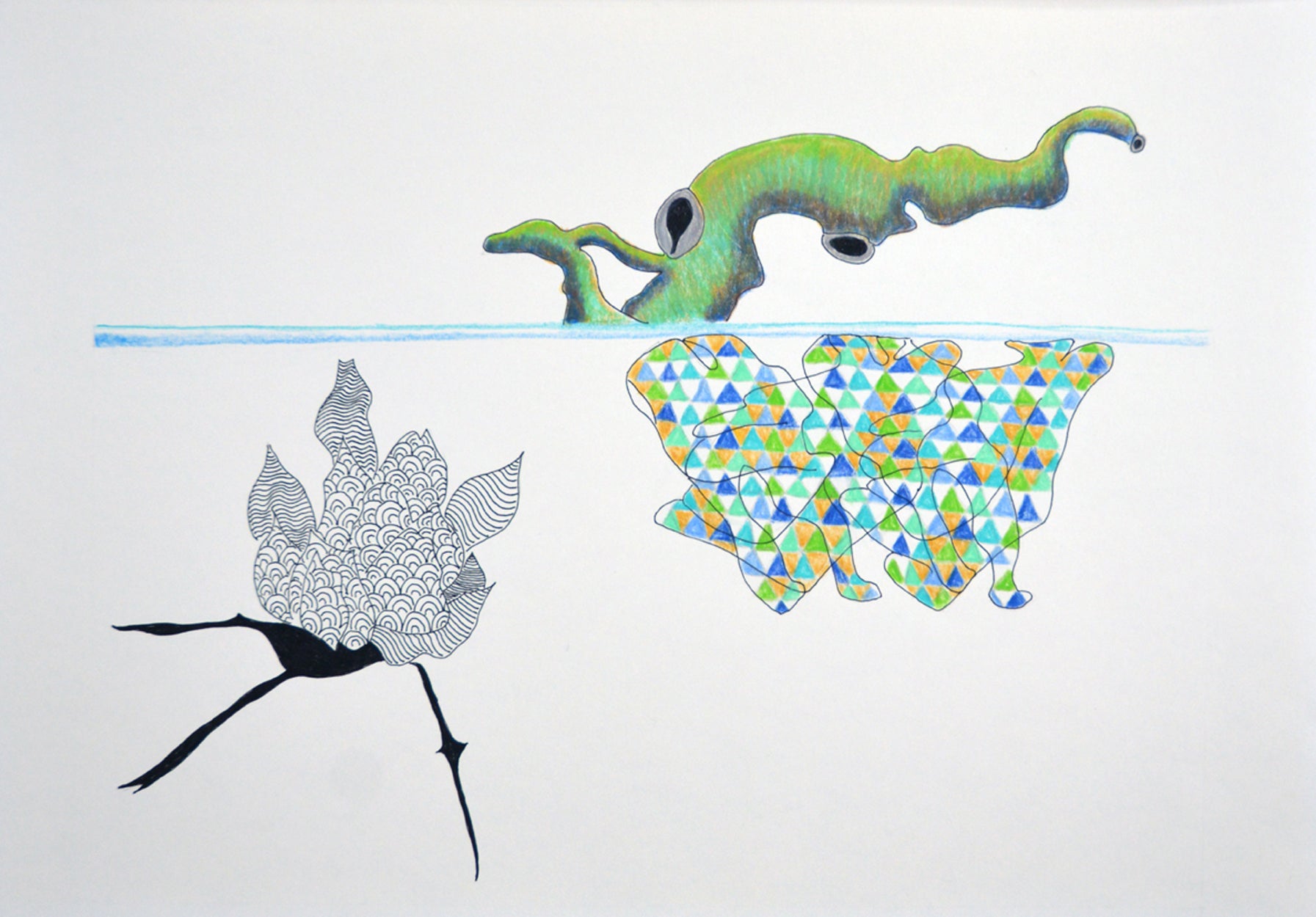 Kyoko Miyabe: Metaphoric Offering 5 - Japanese Contemporary Art Print for Home & Office Decor | Perfect for Living Rooms, Galleries & Art Collections