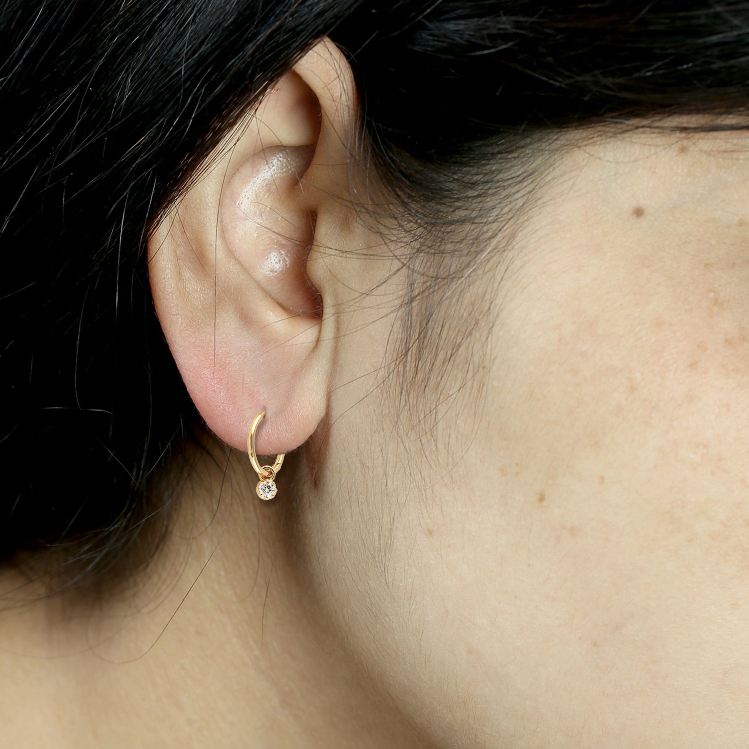 18K Yellow Gold Prong Diamond Vega Drop Earrings for Women - Elegant Dangle Earrings for Wedding, Party & Special Occasion Jewelry Gifts