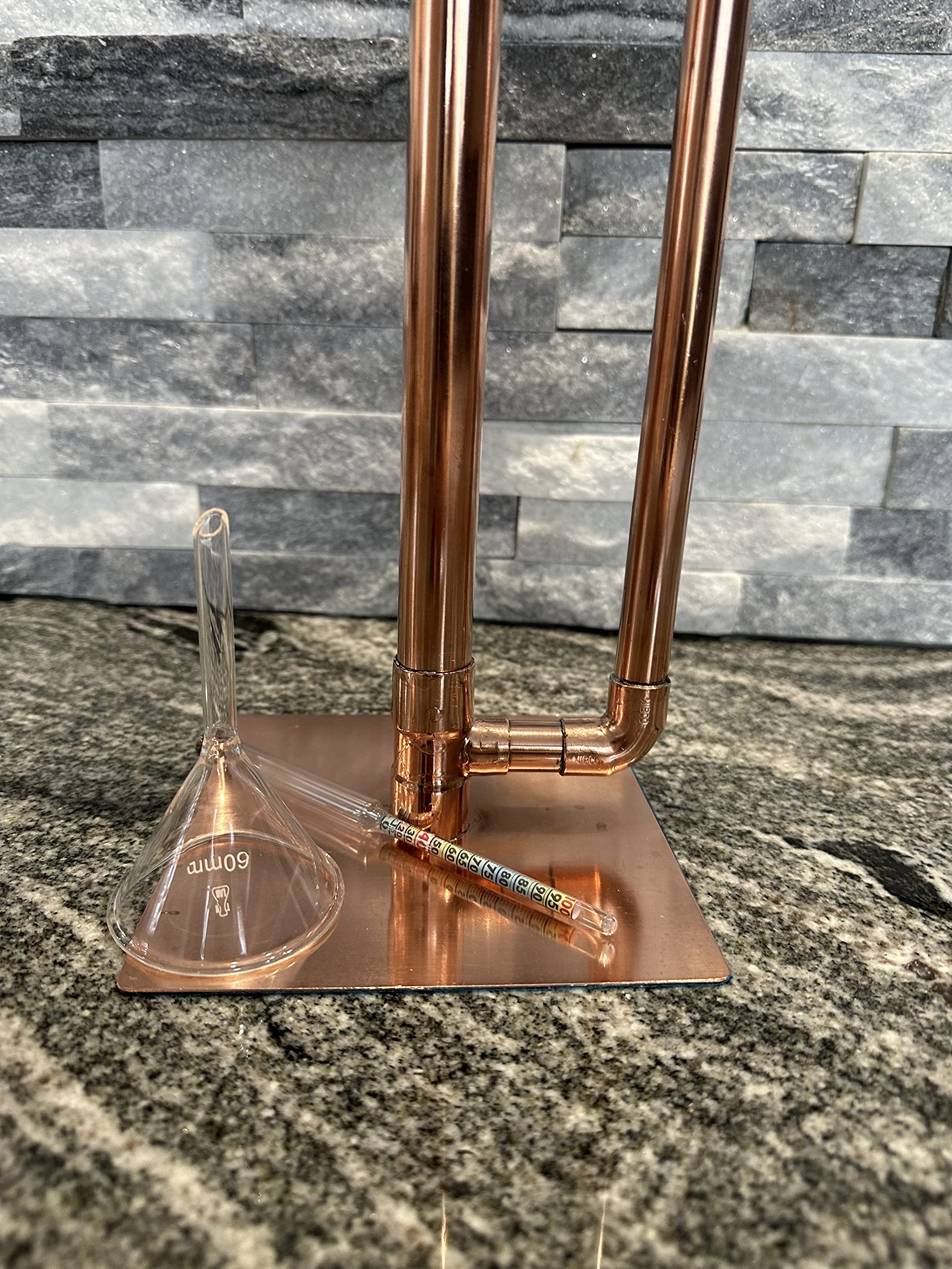 100% Lead-Free Copper Parrot Heads for Air Still Distilling – Perfect for Brewing Beer, Moonshine & Tequila | Includes Funnel & Hydrometer | Ideal for Home Brewing & Craft Distilling