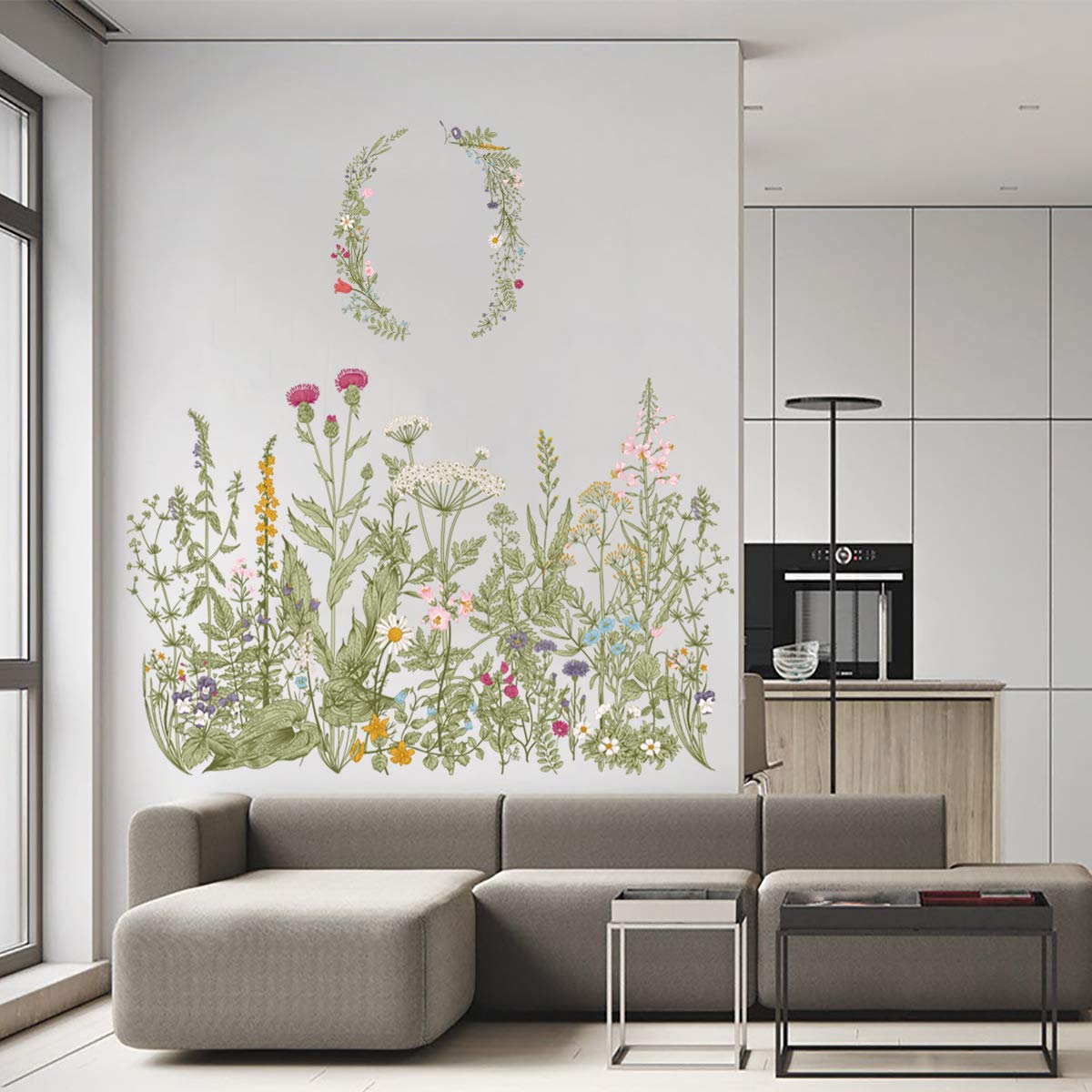 Removable Flower Clusters Wall Decals - DIY Peel and Stick Wall Art for Nursery, Kids Room, Classroom, Bedroom & Living Room Decor | Perfect for Home, Office & Party Decoration