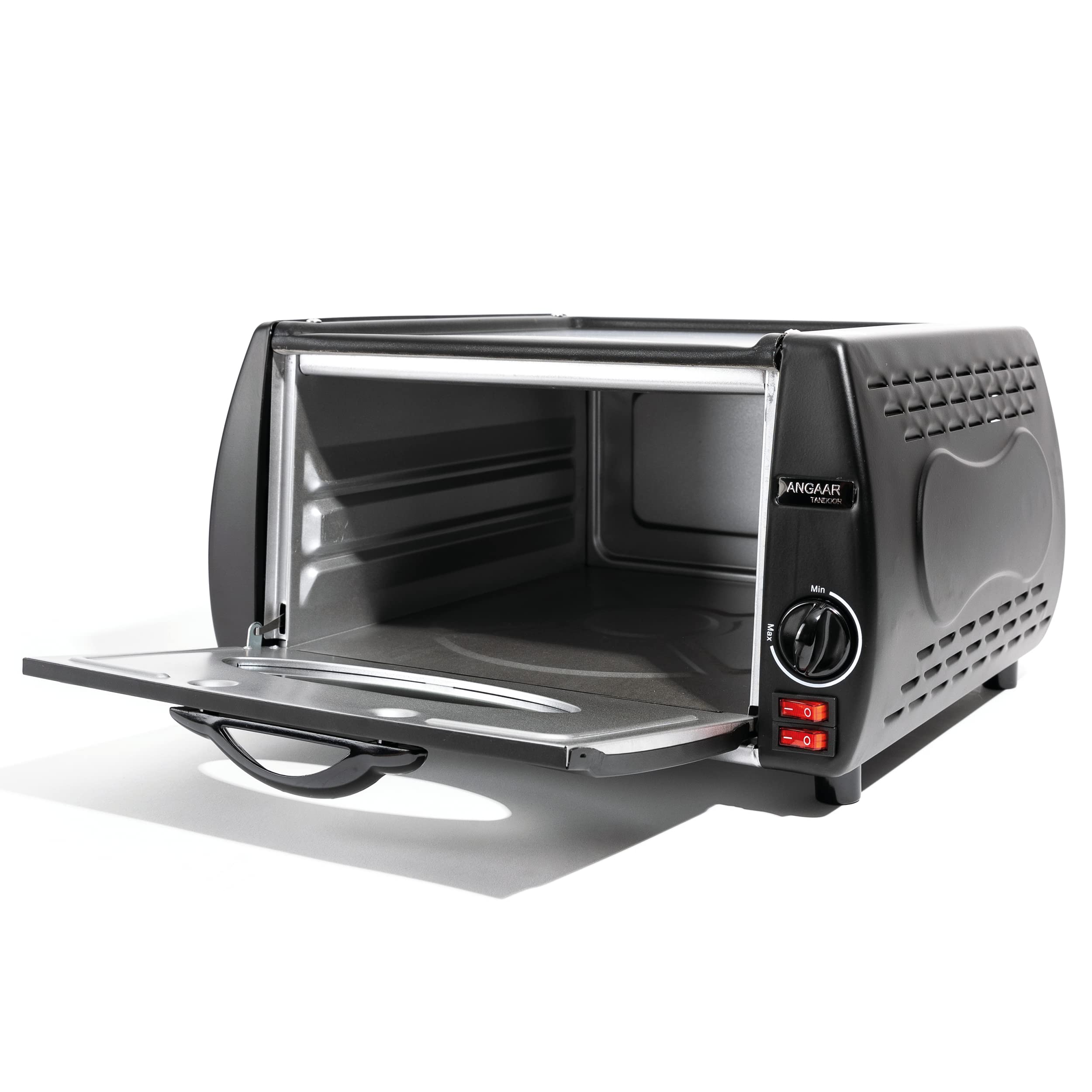 Mini Tandoor Oven - Electric Angaar Tandoor & 4-Minute Pizza Maker | Portable Tabletop Oven for Tandoori Roti, Naan, Kebabs & More | Perfect for Home Kitchens, Outdoor Cooking & Indian Cuisine Lovers