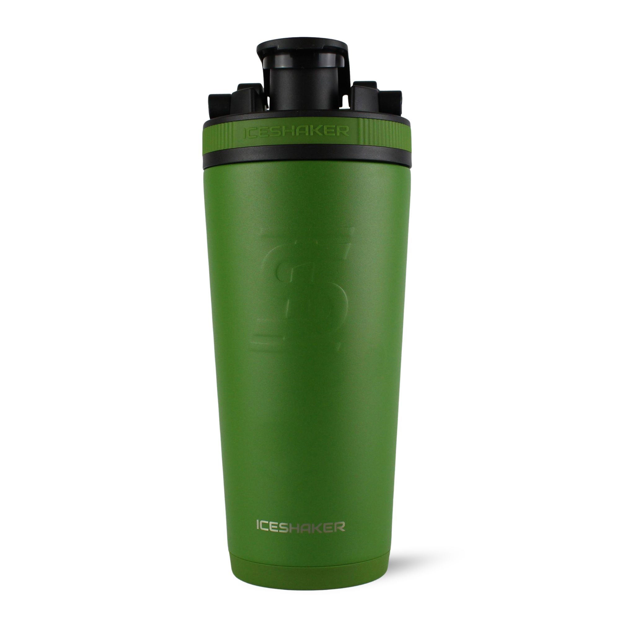 26oz Ice Shaker Matte Series Protein Shaker Bottle - Green - Perfect for Gym, Workouts & Post-Training Recovery
