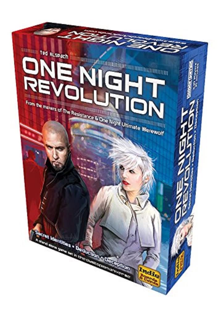One Night Revolution Card Game - Fun Social Deduction Party Game for Adults & Teens - Perfect for Game Nights, Parties & Family Gatherings