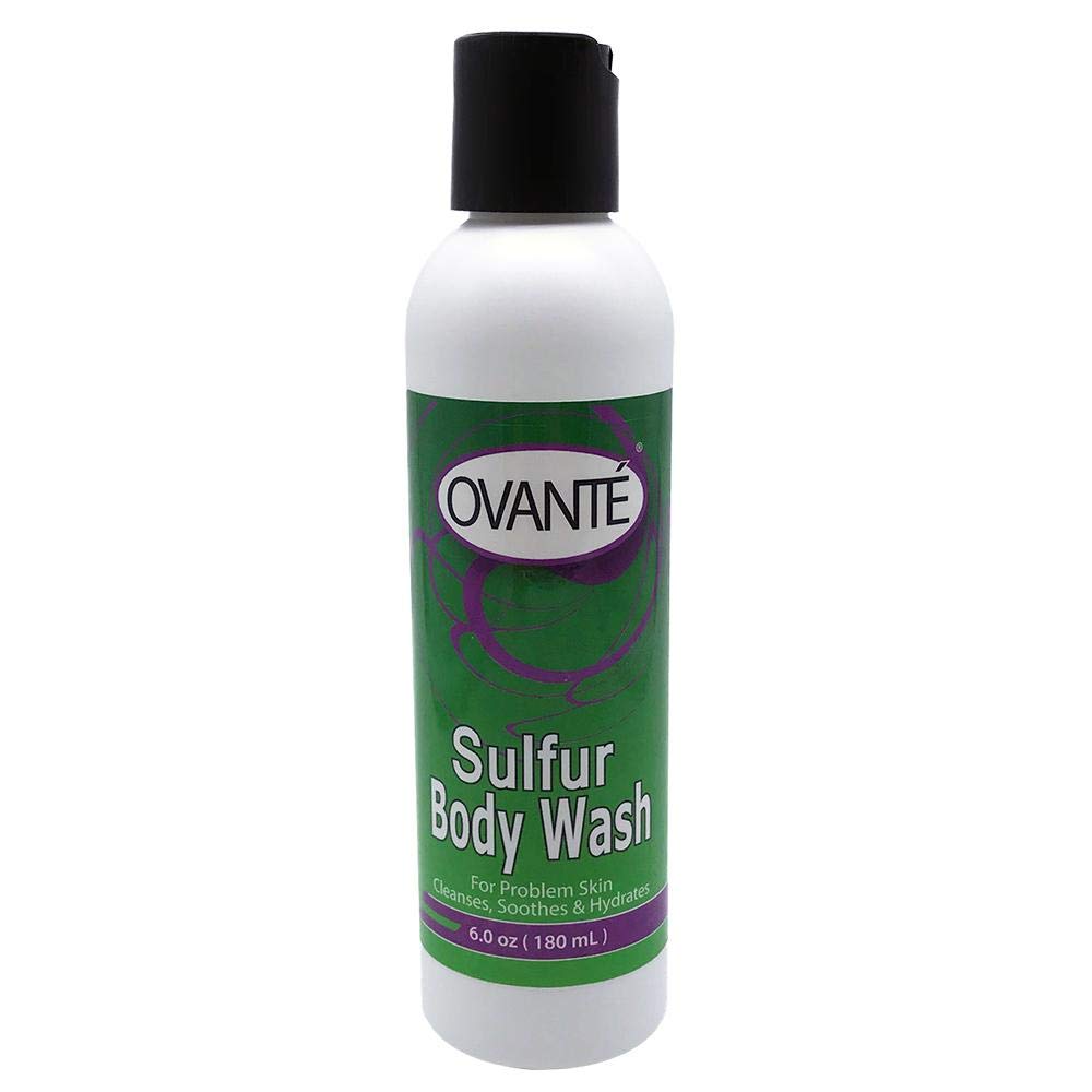 Best Sulfur Body Wash for Acne & Eczema - Deep Cleansing & Exfoliating - Gentle on Sensitive Skin - Perfect for Daily Use & Post-Workout Shower