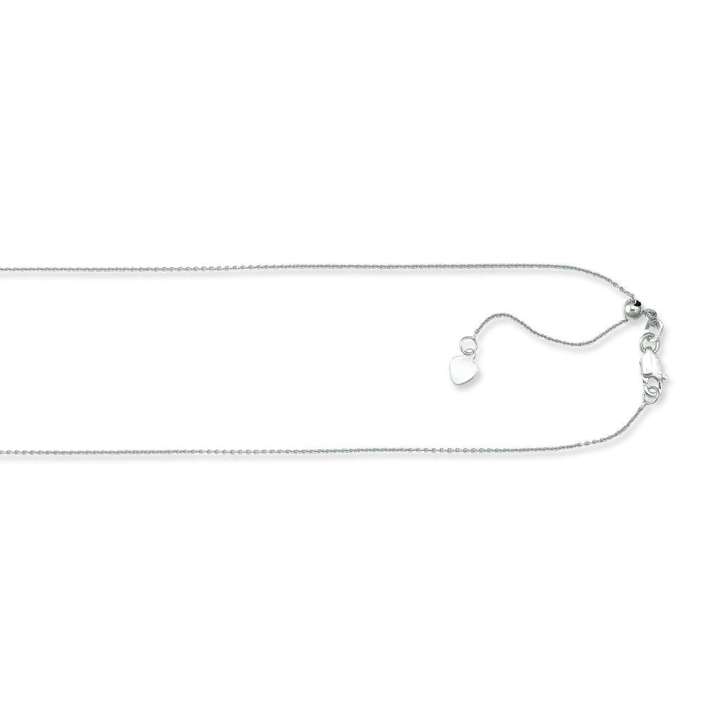 10K Gold 1.1mm Adjustable Cable Chain Necklace for Women - Dainty Layering Jewelry for Everyday Wear & Special Occasions