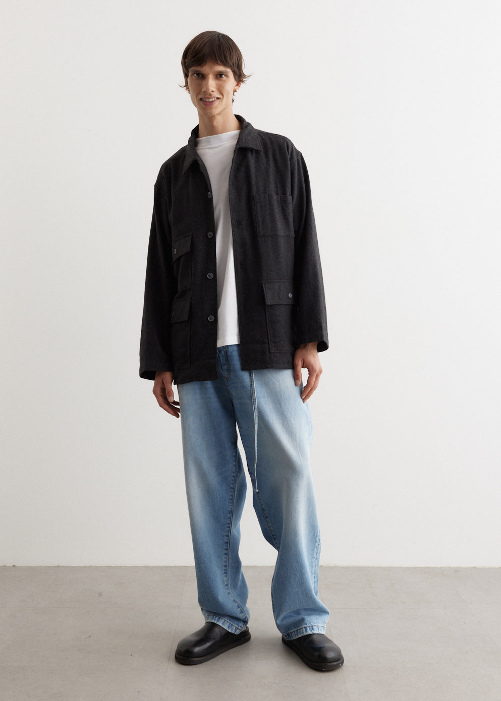 Men's Ba Shirt Jacket - Stylish Gray Outerwear for Fall 2023 | Perfect for Casual Outings, Work & Outdoor Activities