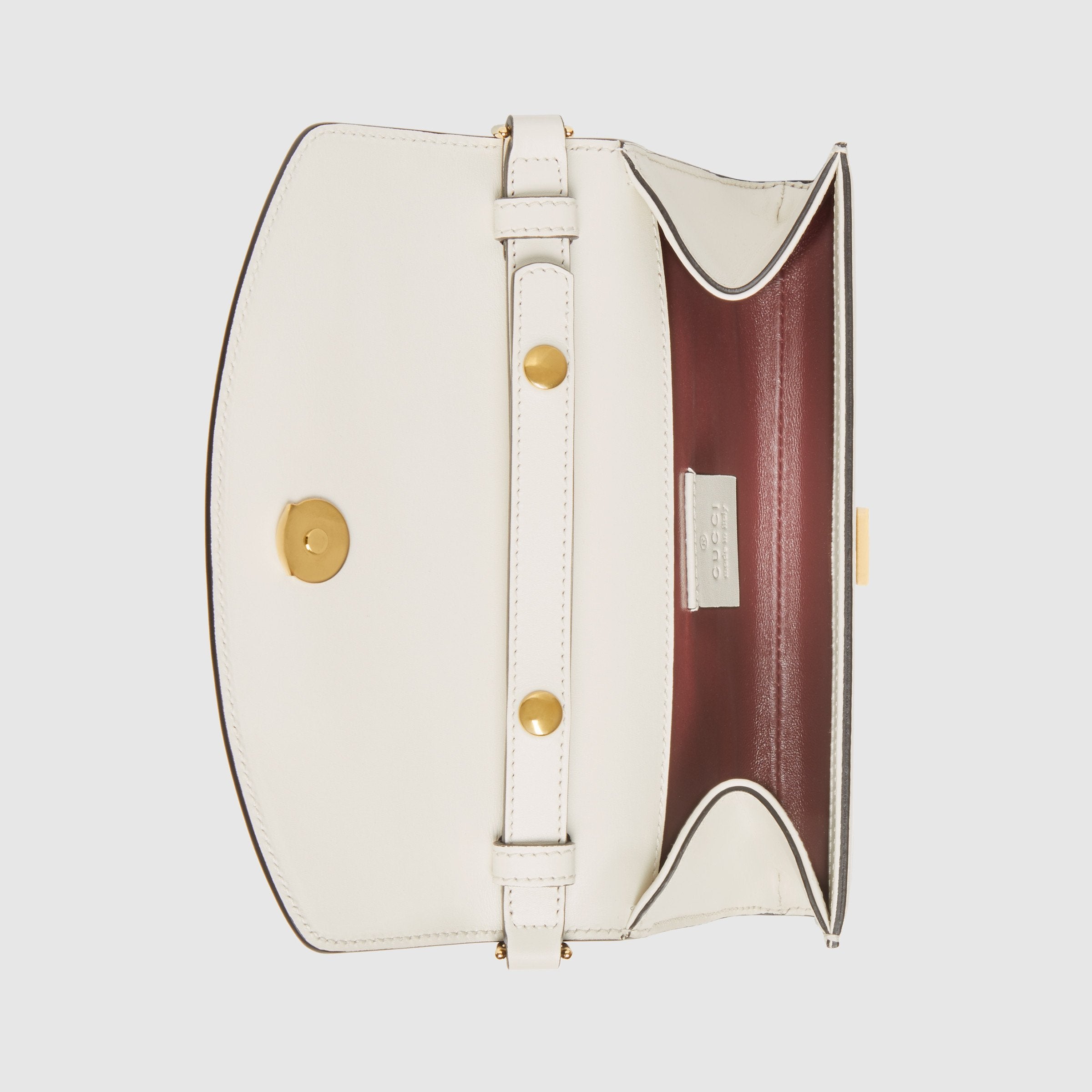 Gucci Zumi White Smooth Leather Mini Bag for Women - Luxury Designer Handbag for Parties, Dates & Everyday Use