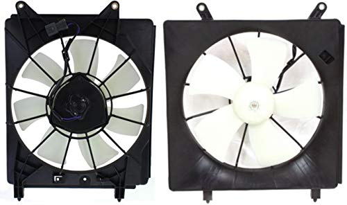 Garage-Pro Cooling Fan Assembly Replacement for 2007-2011 Honda Element - Set of 2 - High Performance Radiator Cooling Fans for Engine Overheating Protection | Perfect for Summer Driving & Off-Road Adventures