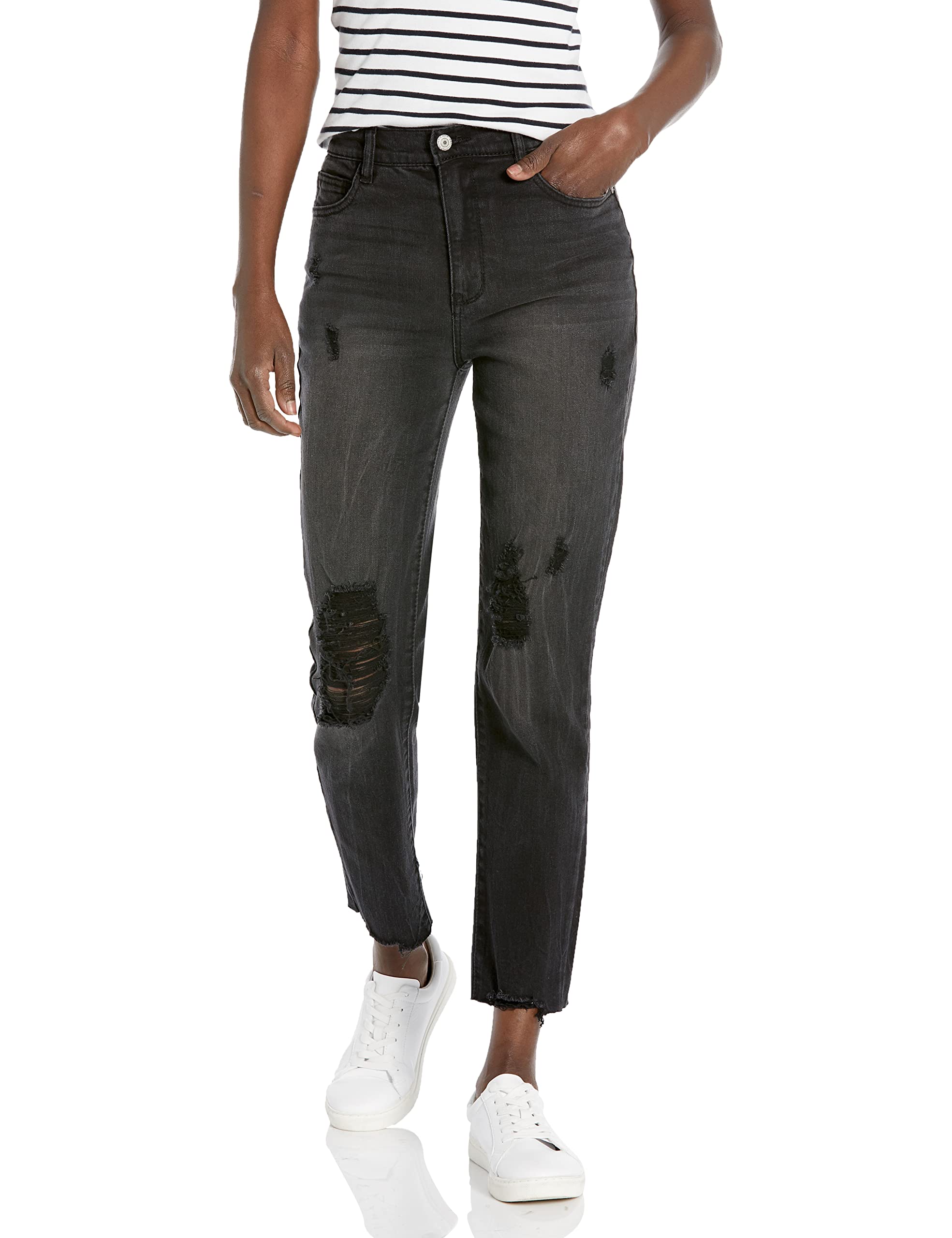 Women's High-Rise Stretch Ankle Jeans for Juniors - Curvy & Comfortable Fit - Perfect for Casual Wear, Work & Everyday Outfits