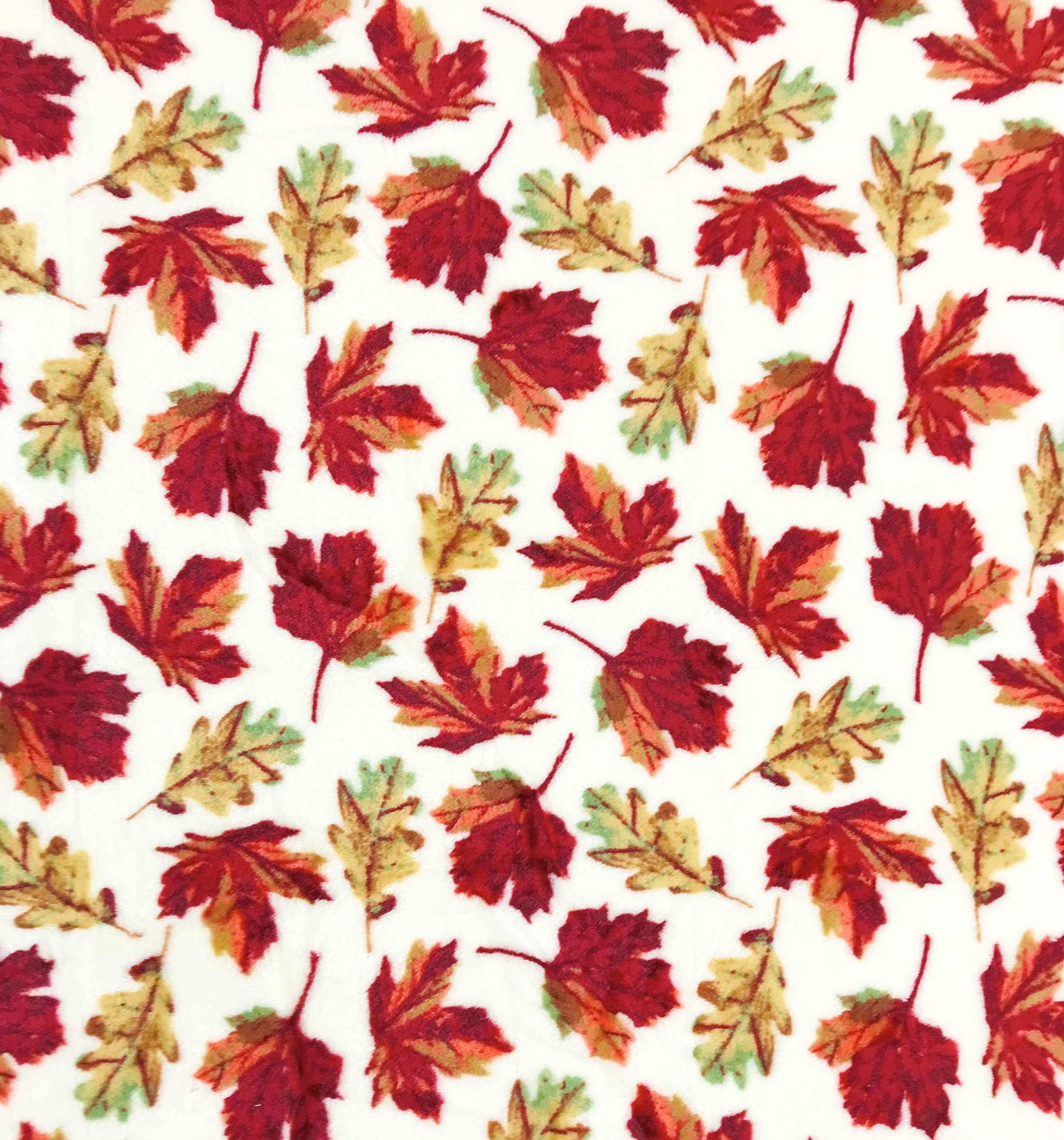 Soft Microfleece Autumn Throw Blanket with Maple Leaf Print - Cozy Microfiber Blanket for Couch, Bed, Dorm & Outdoor Use - Perfect for Fall Decor, Camping, Picnics and Seasonal Home Accents