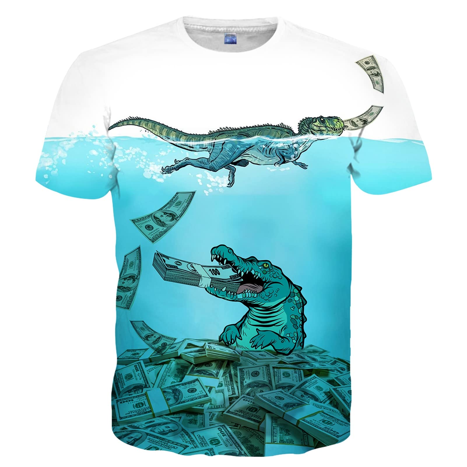 SYAIMN Unisex 3D Printed Graphic T-Shirts - Funny & Colorful Summer Tees for Men & Women | Casual Wear, Street Fashion, Gift Ideas