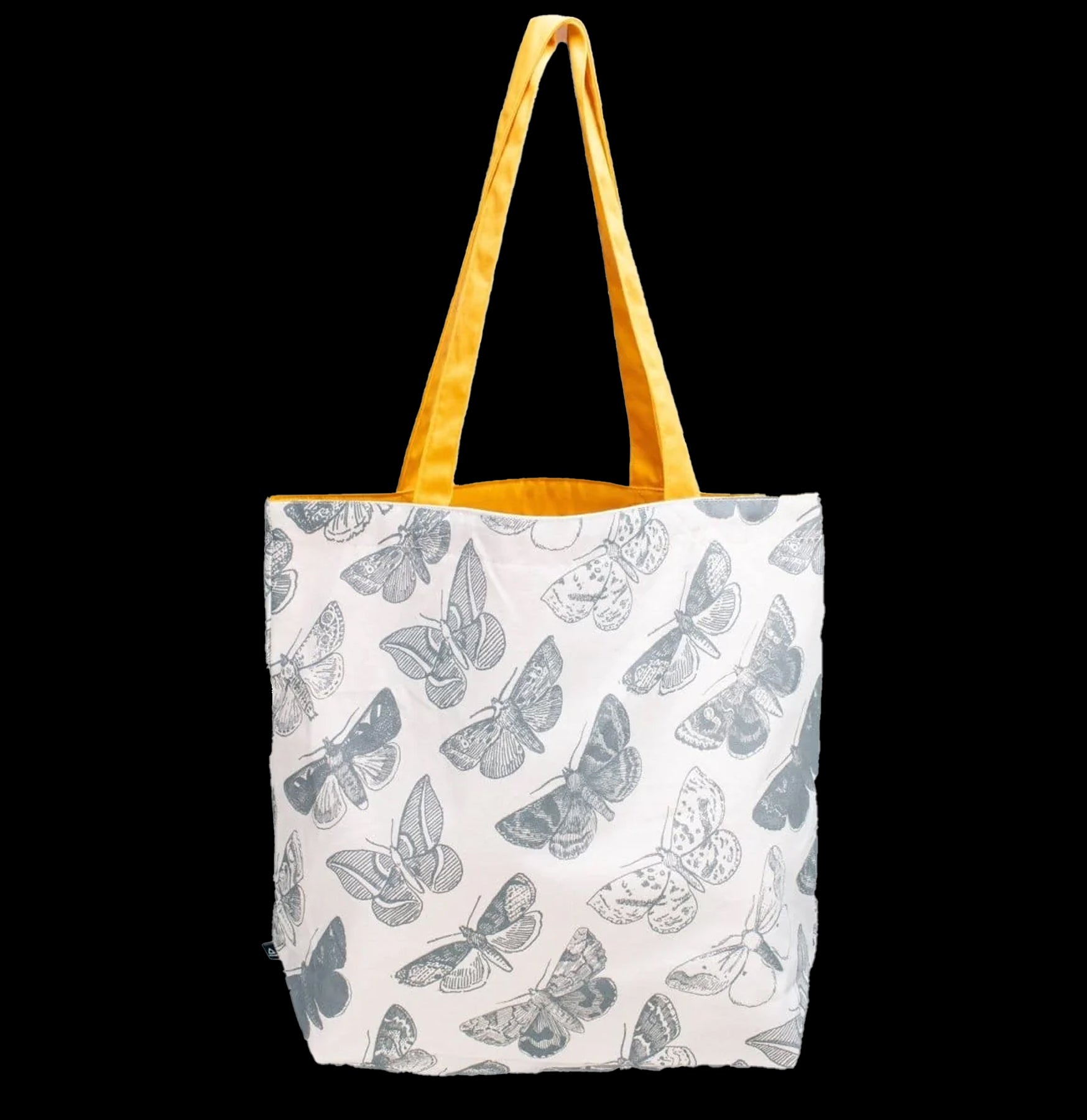 Eco-Friendly Moth Print Canvas Tote Bag - Reusable Grocery Shopping & Beach Tote for Women - Perfect for Work, Travel & Daily Use