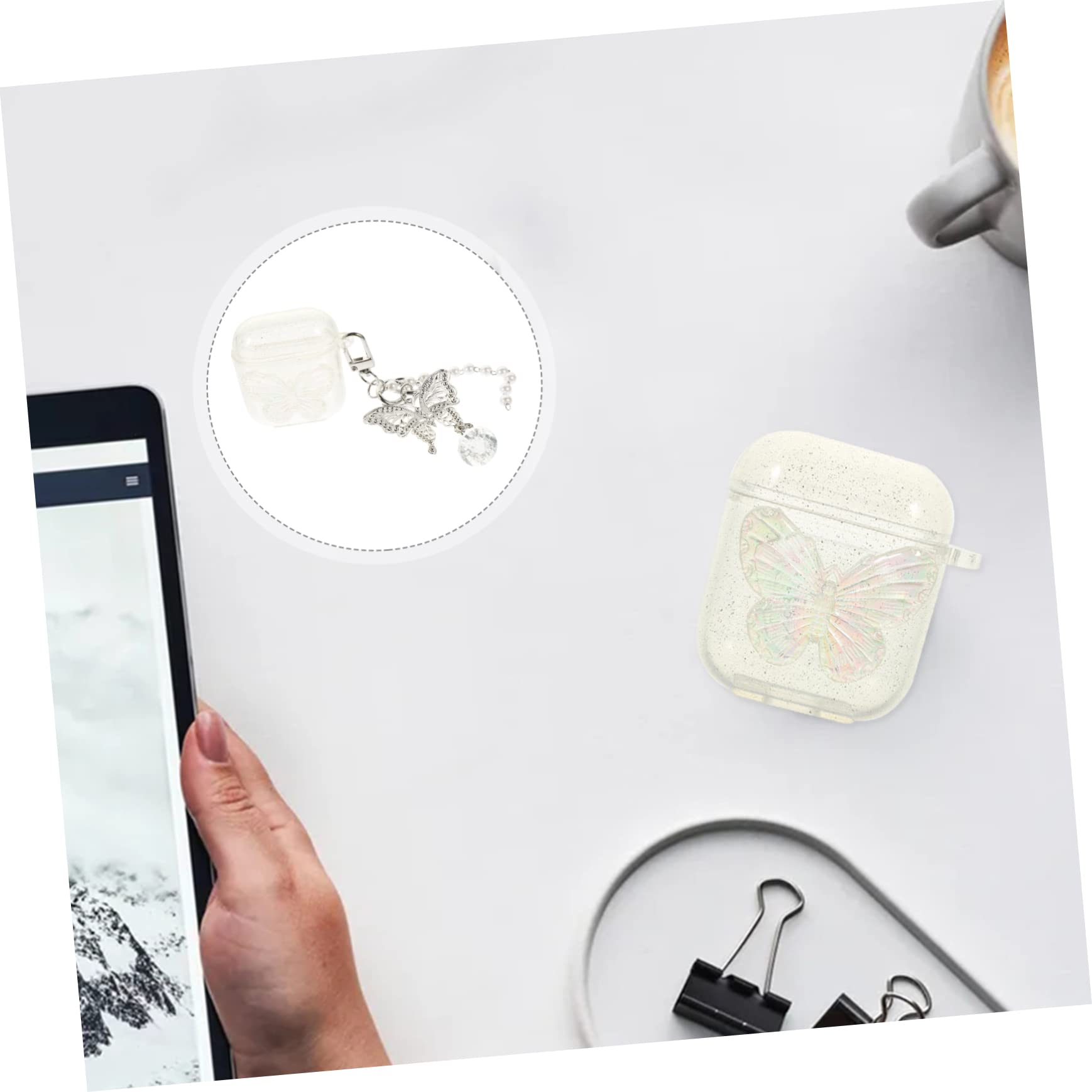 Artibetter 5-Pack Clear TPU Earphone Cases with Over-The-Ear Earbuds - Protective Storage for AirPods, Wireless Earbuds & Headphones - Perfect for Travel, Gym & Daily Use