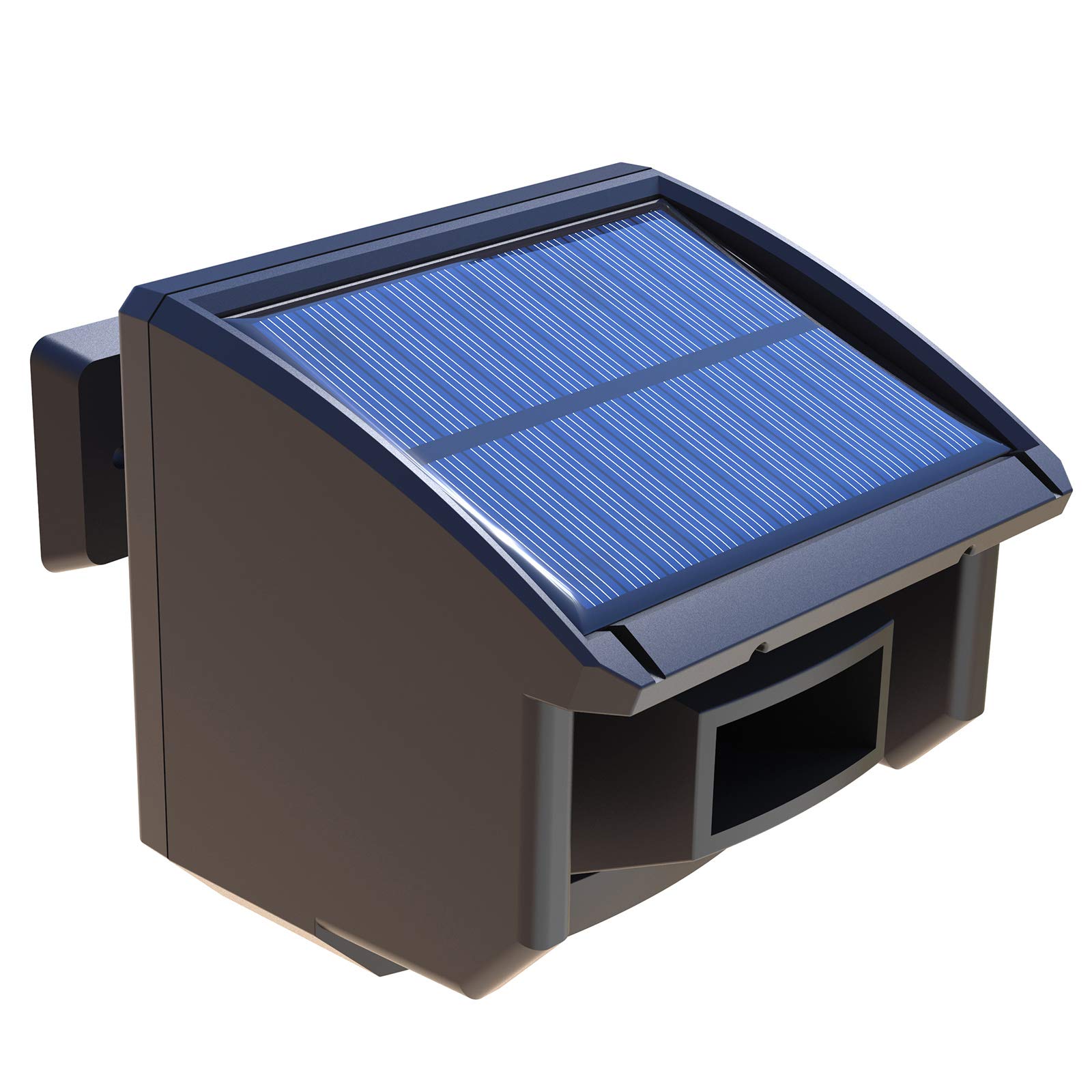 HTZSAFE 1/4 Mile Solar Wireless Weatherproof Outdoor Motion Sensor with Cover - Driveway Alarm System for Home Security, Garden & Property Protection