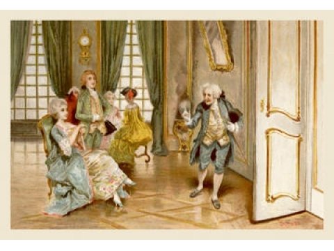 School For Scandal: 'I'll Be Right Back' Fine Art Giclee Canvas Print - 12x18 Inches - Premium Wall Art for Living Room, Bedroom & Office Decor