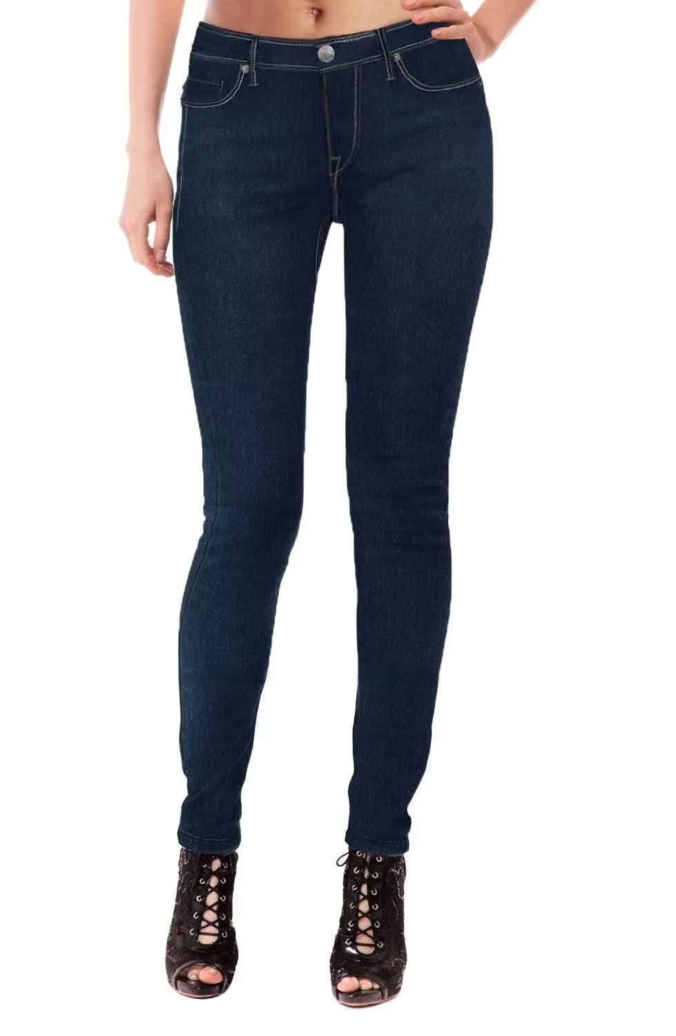 Women's Hybrid Super Comfortable Stretch Denim Jeans - 5 Pocket Design for Everyday Wear, Casual Outfits & Office Attire