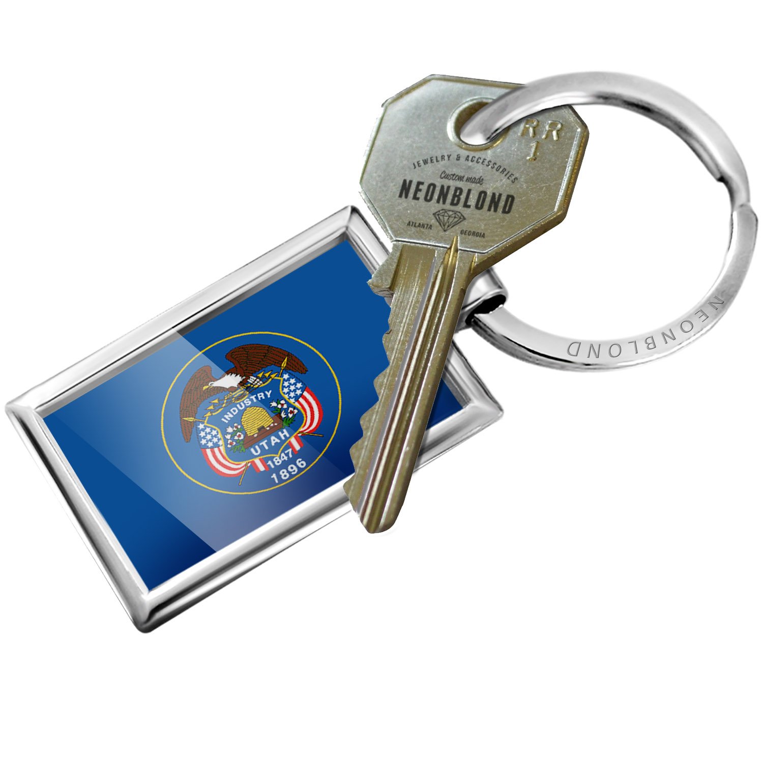 Utah Flag Keychain - USA State Souvenir & Travel Accessory - Perfect for Gifts, Backpacks, and Home Decor