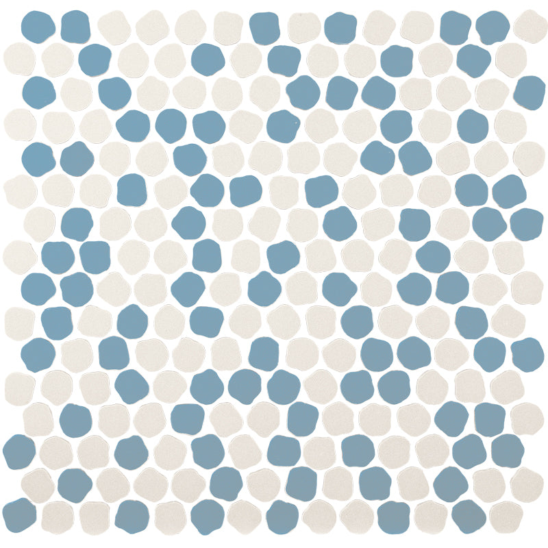 Bonbon Penny Round Decoratori Bassanesi Mosaic Tiles - Handmade Italian Glass Mosaic for Kitchen Backsplash, Bathroom, and Pool Decor