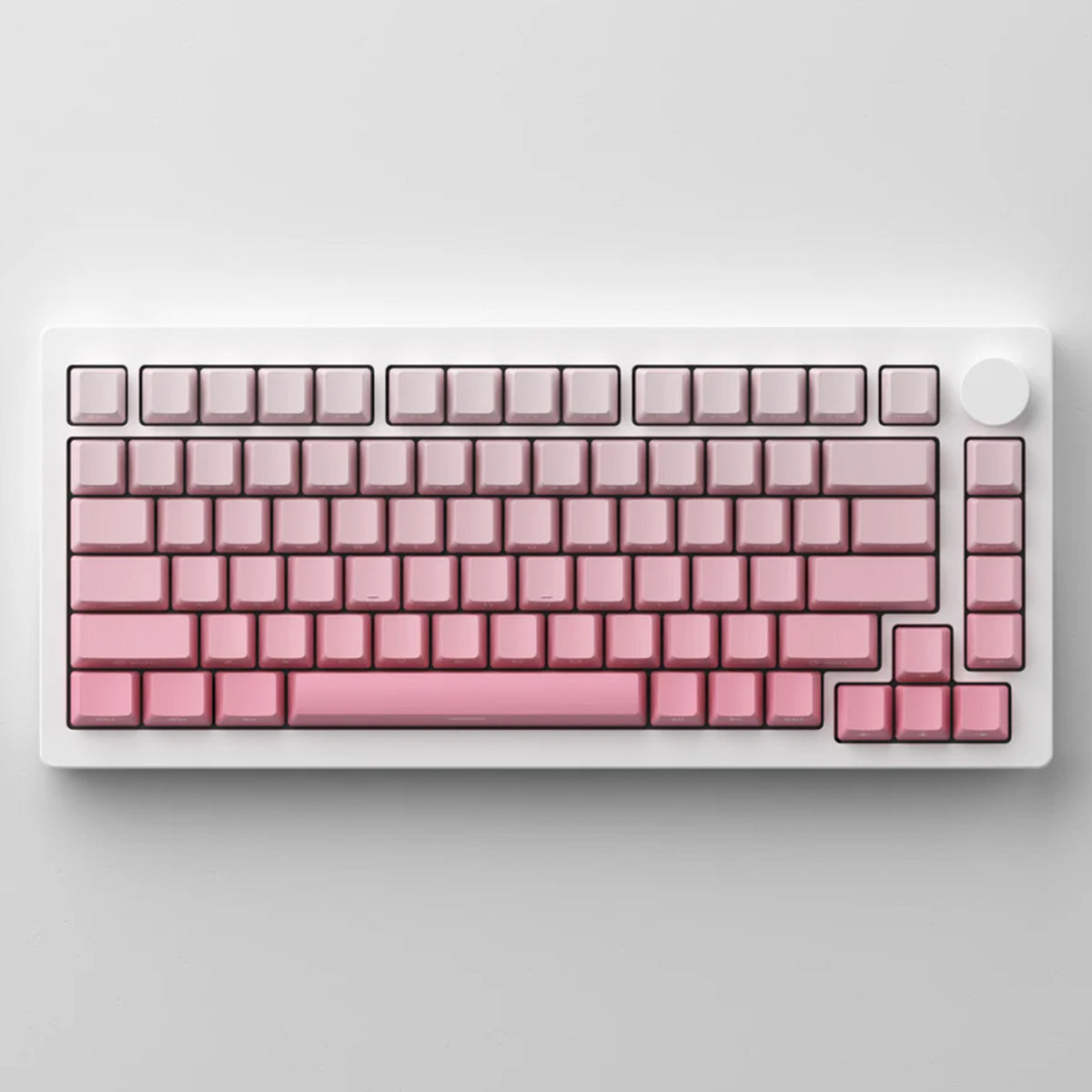 Akko Monsgeek M1W V3 SP 75% Wireless Mechanical Keyboard - White Gradient RGB Backlit, Hot-Swappable Piano Pro Switches for Gaming & Typing | Perfect for Office, Home & Esports