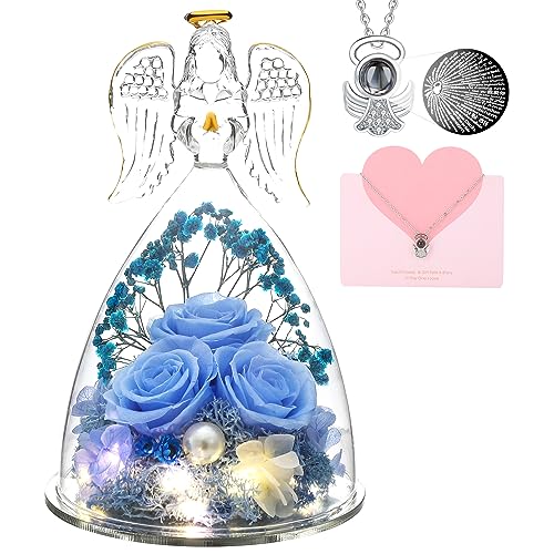 Large Angel Blue Rose