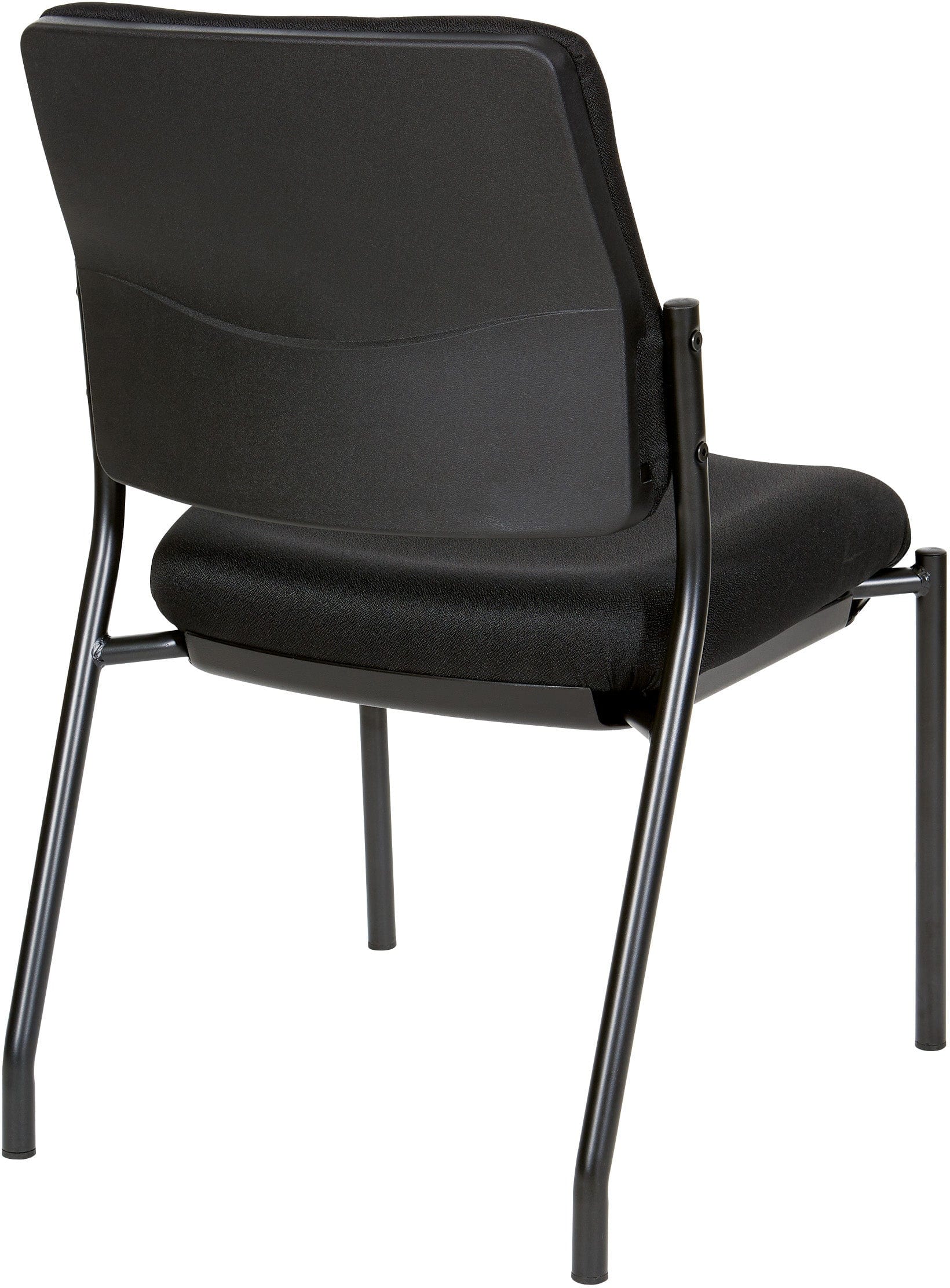 Office Star Padded Armless Visitor Chair - Ergonomic Guest Seating for Reception & Waiting Areas - Custom Colors Available [83720] - Perfect for Offices, Lobbies & Conference Rooms