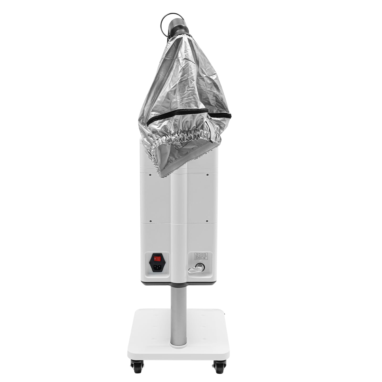 Professional Vertical Nano Salon Hair Steamer - 500W White Hair Care Steamer for Deep Conditioning & Hair Repair - Perfect for Home & Salon Use