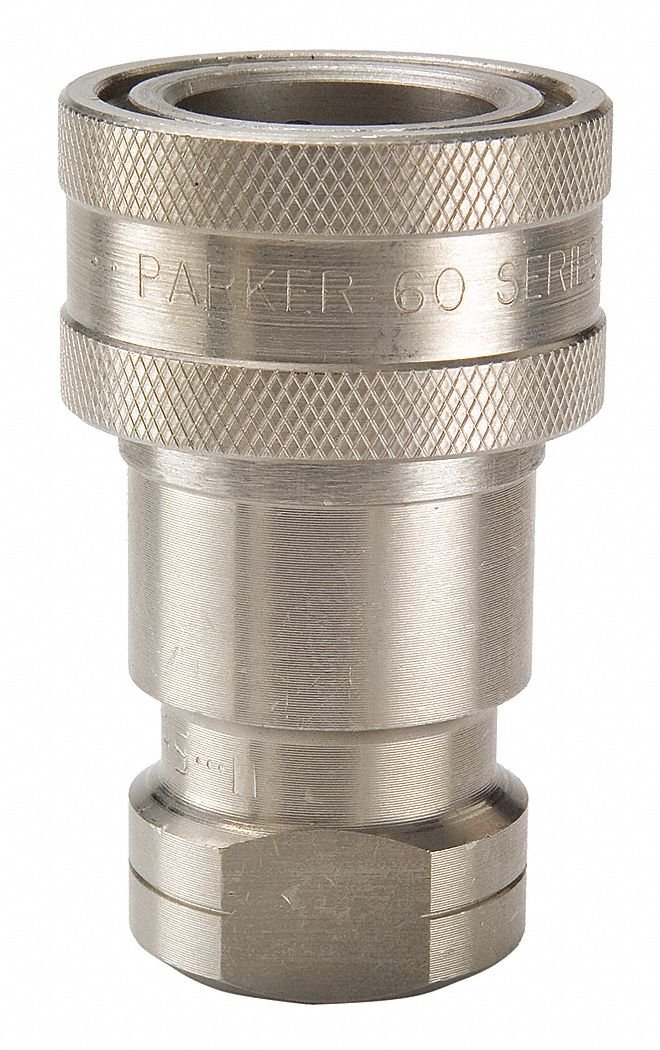 3/4-14 Thread Coupler Body, 3/4 Inch Stainless Steel 303 Fitting - Perfect for Plumbing, Hydraulic & Industrial Applications