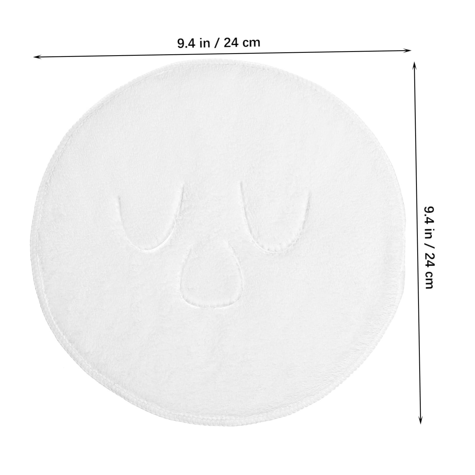 2 Pack Reusable Facial Towel Masks for Skincare - Soft Coral Fleece Warm Compress Face Towel for Spa, Relaxation & Hot Therapy at Home