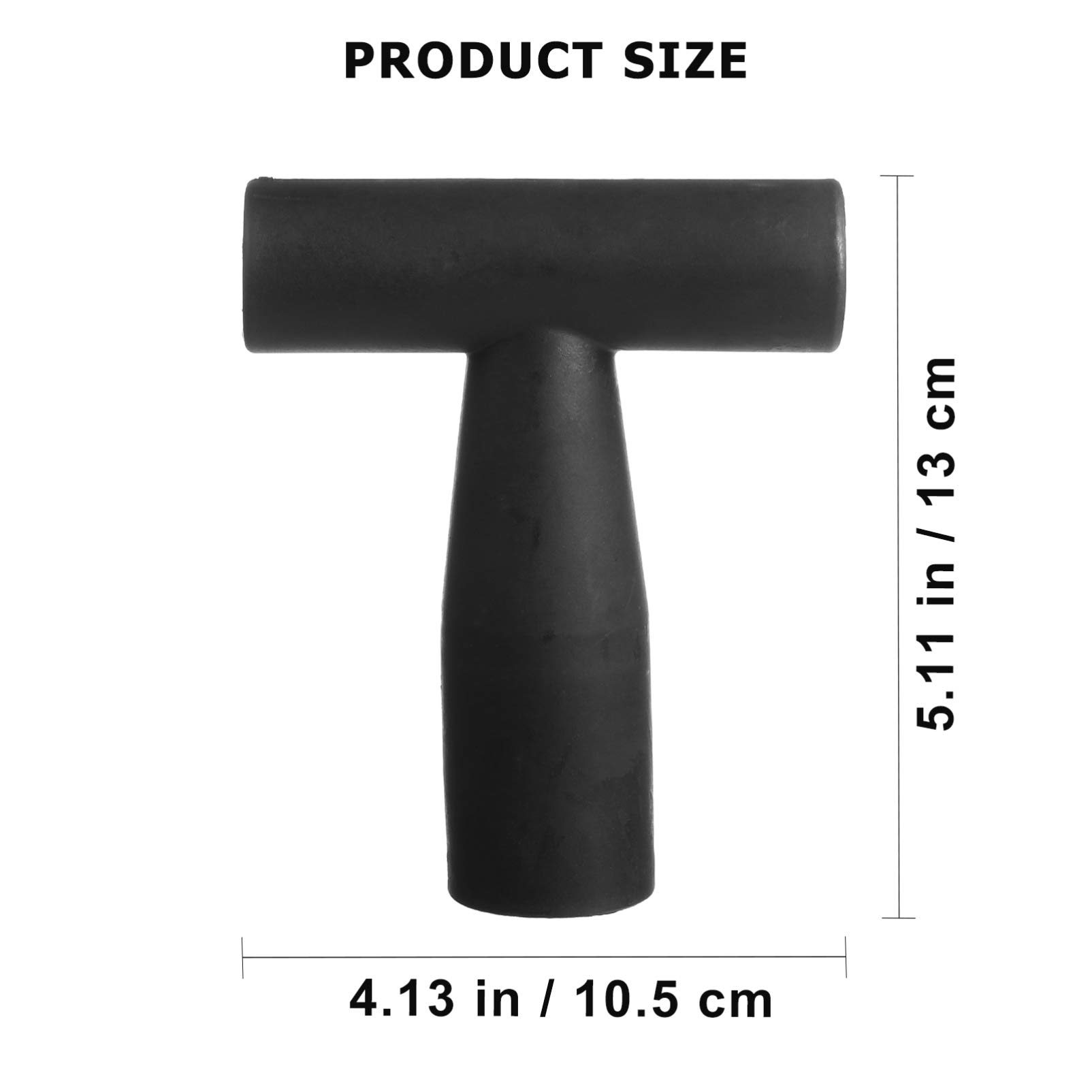 Cabilock 2-Piece T-Shaped Plastic Snow Shovel Grip Handle - Replacement Handles for Garden Spades & Forks - Durable Digging & Raking Tool for Gardening, Landscaping & Snow Removal
