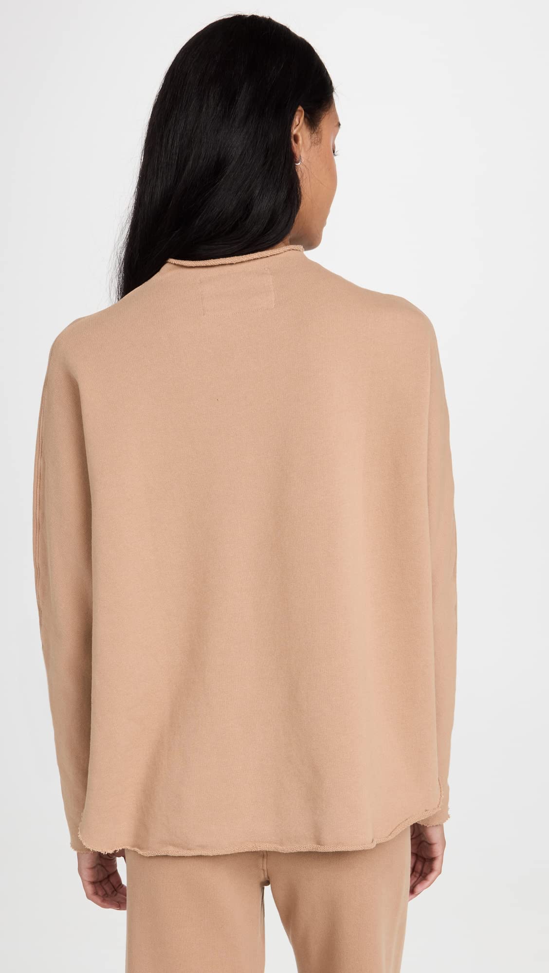 Frank & Eileen Women's Funnel Neck Capelet Sweater - Soft Wool Blend Wrap Cardigan for Fall & Winter - Perfect for Office, Date Night & Cozy Evenings