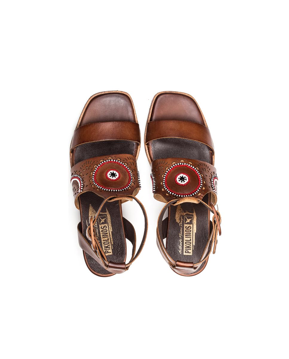 PIKOLINOS Women's Leather Kenia Heeled Sandals - Comfortable & Stylish for Summer, Parties & Weddings
