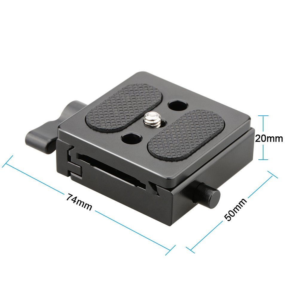 CAMVATE Quick Release Plate for Arca-Swiss Compatible QR Clamp Mount (50mm) - 1794 - Perfect for Tripod Heads, Camera Mounting & Photography Accessories - Ideal for DSLR, Mirrorless & Video Camera Setups