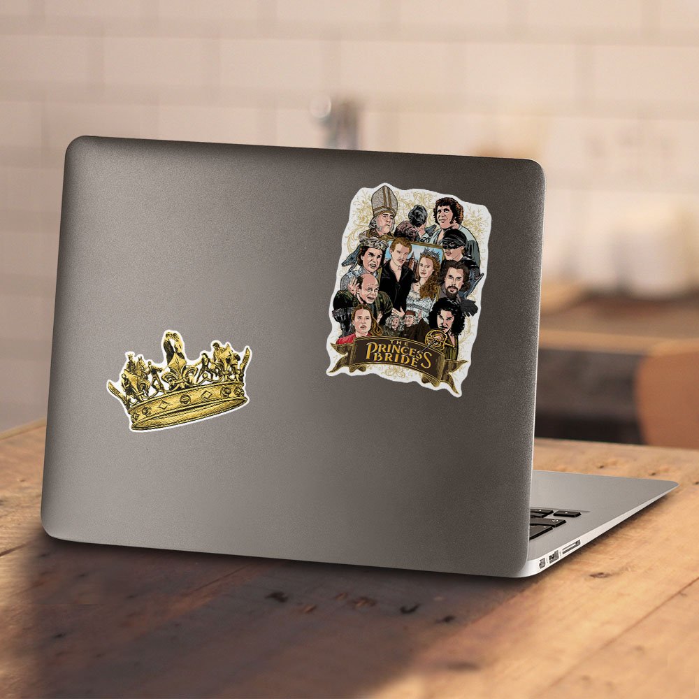 Popfunk Princess Bride Cast of Characters Collectible Stickers - Fun Decals for Laptops, Water Bottles & Scrapbooks | Perfect Gift for Movie Fans & Collectors
