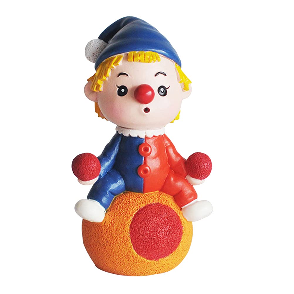 ABOOFAN Circus Clown Cake Topper - Creative Cake Decorations for Birthday, Dessert & Party - Perfect for Kids Birthday Cakes, Cupcake Toppers & Baking Decorations