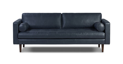 Premium Napa Leather Sofa - Modern Luxury Living Room Furniture for Home & Office - Perfect for Relaxing, Entertaining & Stylish Decor