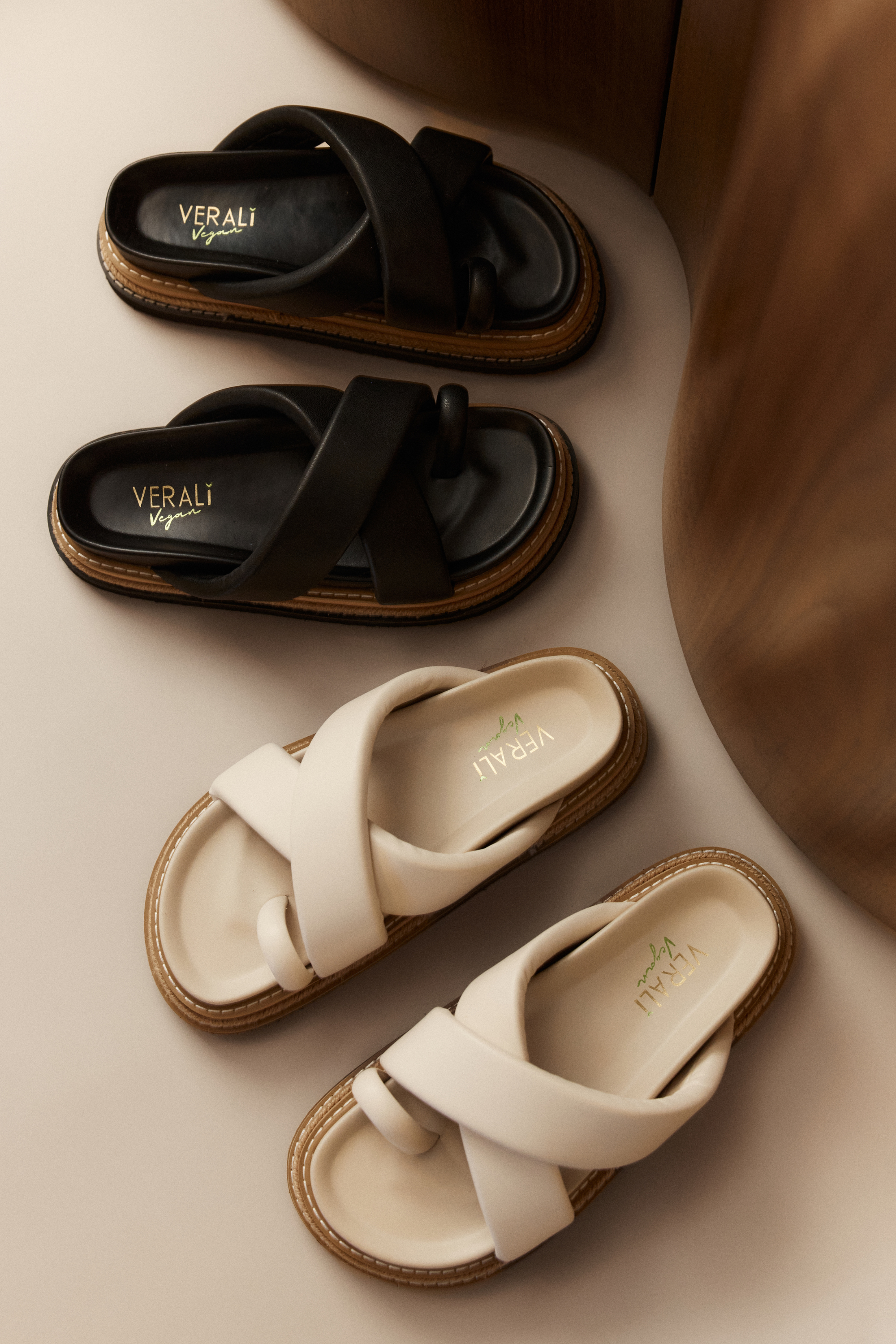 Thelma Flatform Slides for Women - Bone White Comfortable Summer Sandals | Perfect for Beach, Pool, and Casual Outings