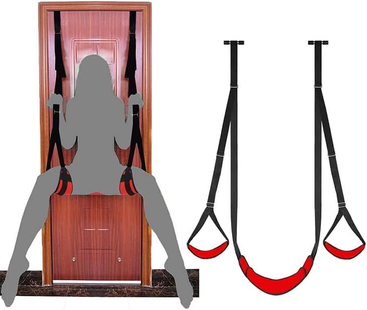 Adjustable Door Sex Swing with Padded Seat - Adult Bondage BDSM Toy for Couples - Strong Straps for Secure Suspension - Perfect for Bedroom Play, Spicing Up Relationships & Yoga-Inspired Intimacy