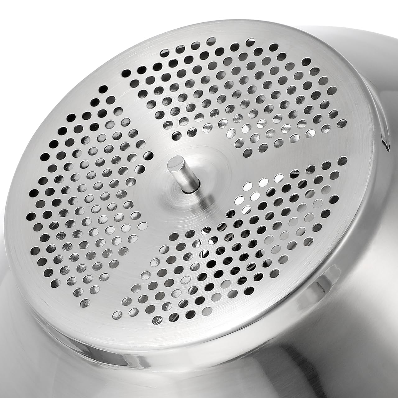 HANABASS Rotary Potato Ricer - Large Stainless Steel Potato Masher with Non-Slip Silicone Handle for Smooth Mashed Potatoes, Jams & Sauces | Perfect for Home Cooking, Baking & Meal Prep