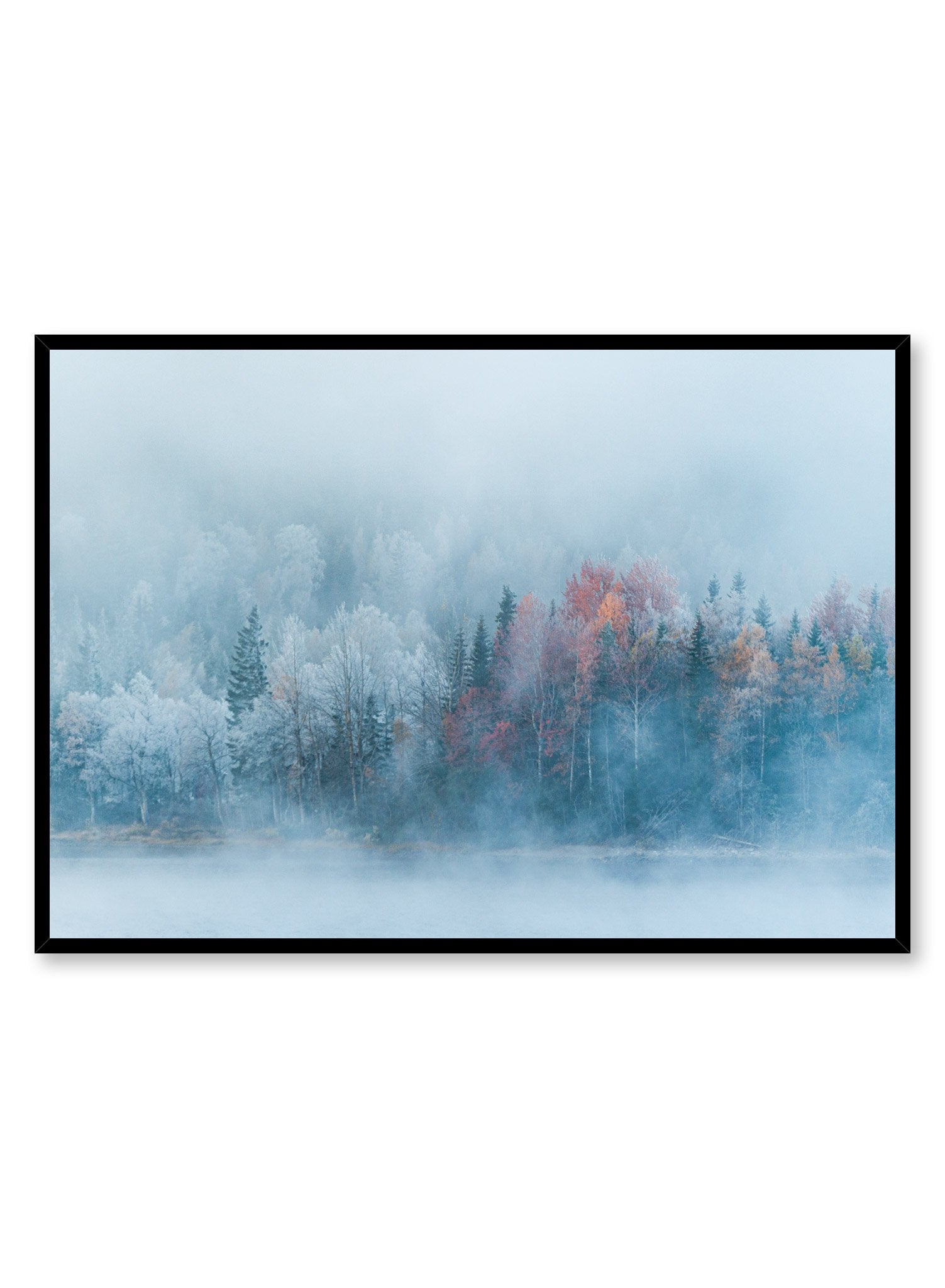 Misty Mountains Wall Art Poster - Stunning Landscape Print for Home, Office & Living Room Decor - Perfect Gift for Nature Lovers & Travel Enthusiasts