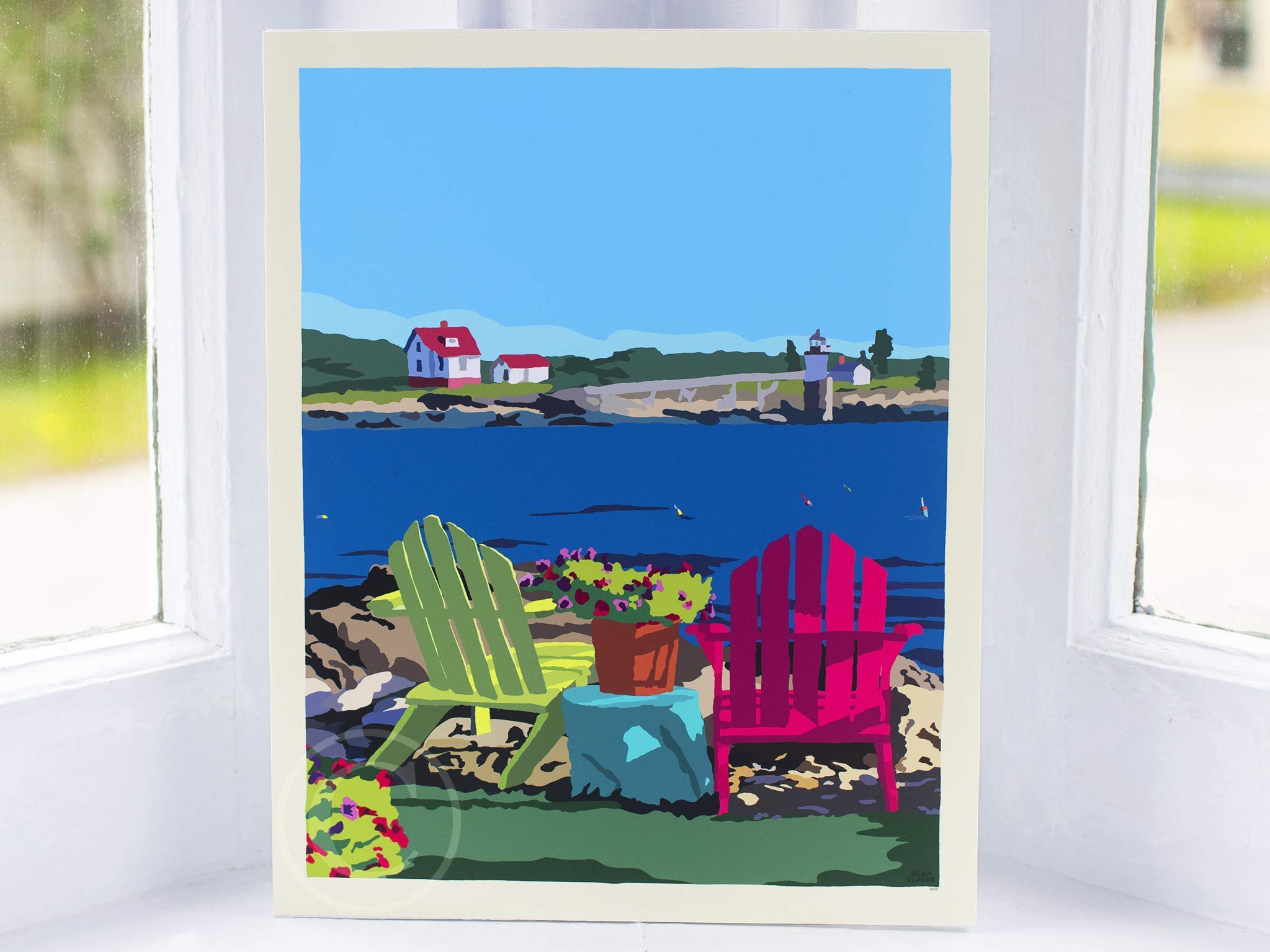 Ram Island Scenic View Art Print - 8x10 Giclee Poster for Wall Decor, Home & Office Aesthetic Enhancement | Perfect for Living Room, Bedroom or Office Wall Art