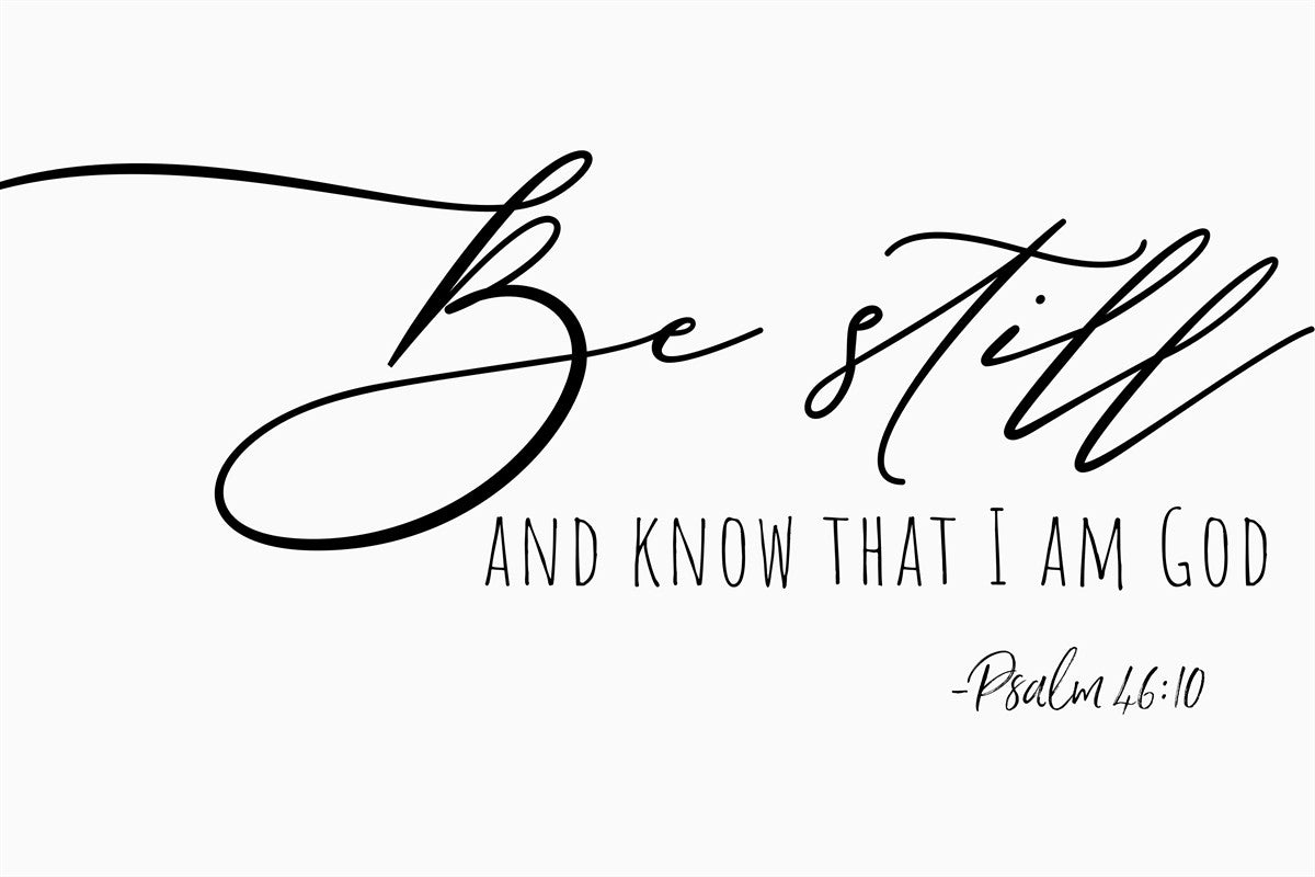 Be Still By Paige Tilly - Inspirational Wall Art Decor for Home & Office - Perfect for Living Room, Bedroom or Gift Giving
