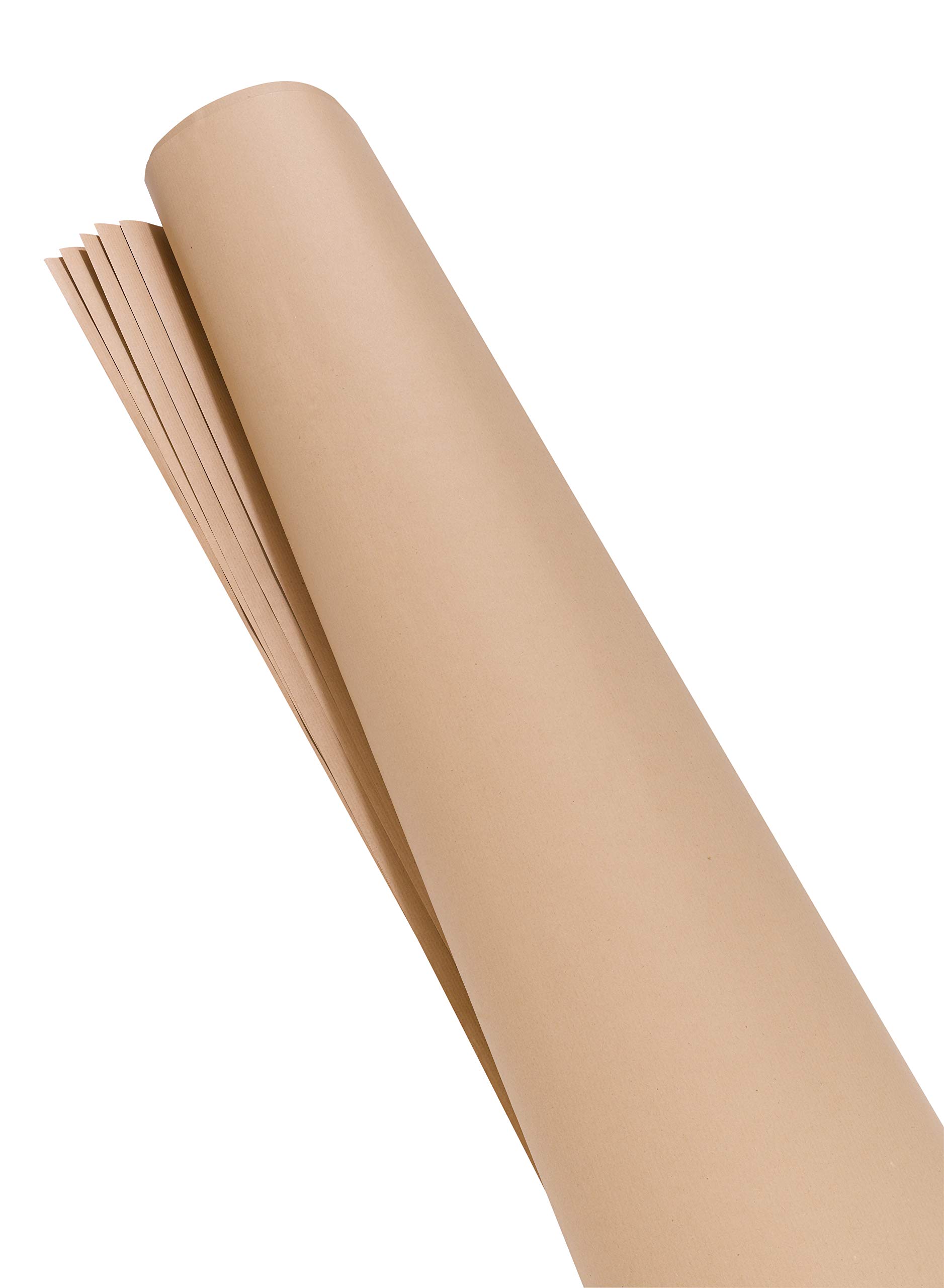 Premium UMZ MP Presentation Kraft Paper - 140x110cm (55x43in), 80 g/m², Pack of 100 Sheets, Beige - Ideal for Gift Wrapping, Craft Projects & Office Presentations
