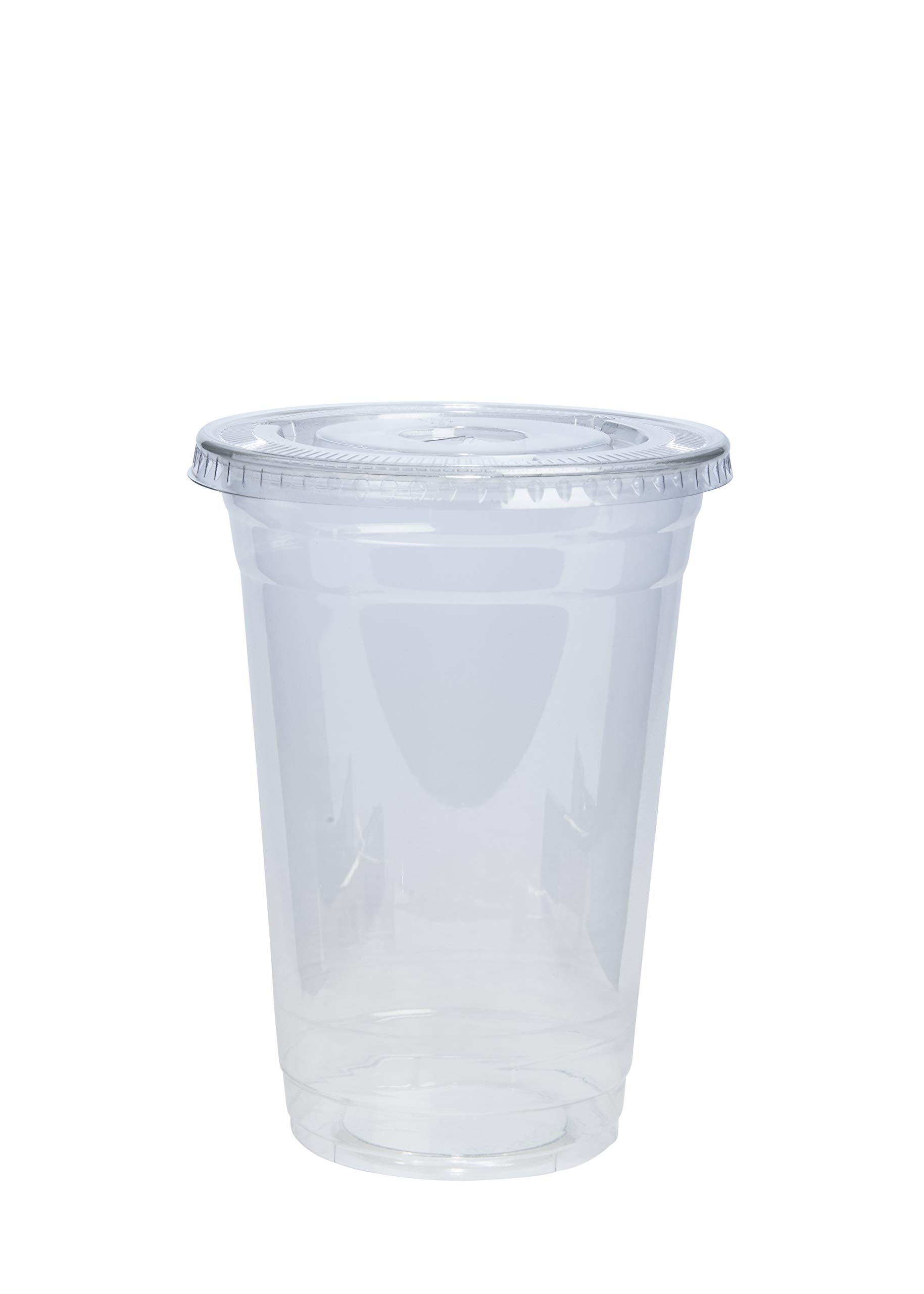 20 oz. Clear Plastic Cups with Lids (50 Count) - Disposable Coffee Cups for Cold Beverages, Smoothies & Takeout Drinks - Perfect for Parties, Cafes & On-the-Go Refreshments